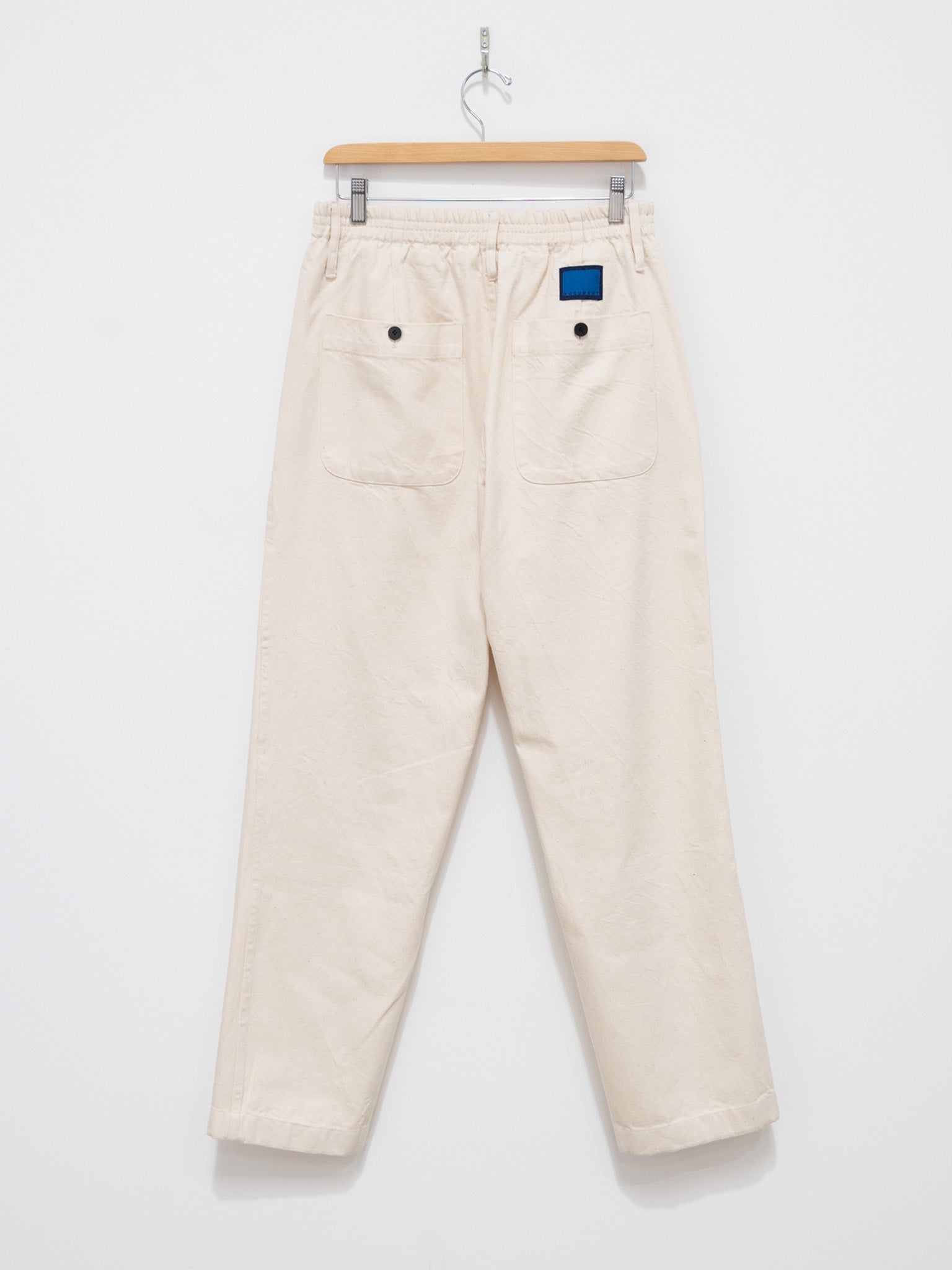 Namu Shop - Document Cotton Denim Easy Pants - Off White