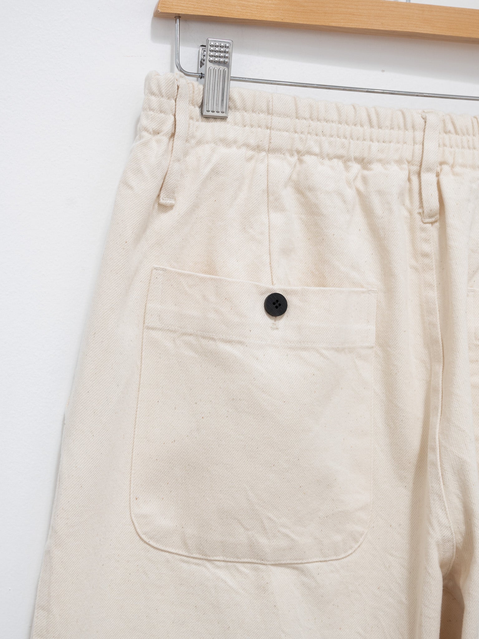 Namu Shop - Document Cotton Denim Easy Pants - Off White