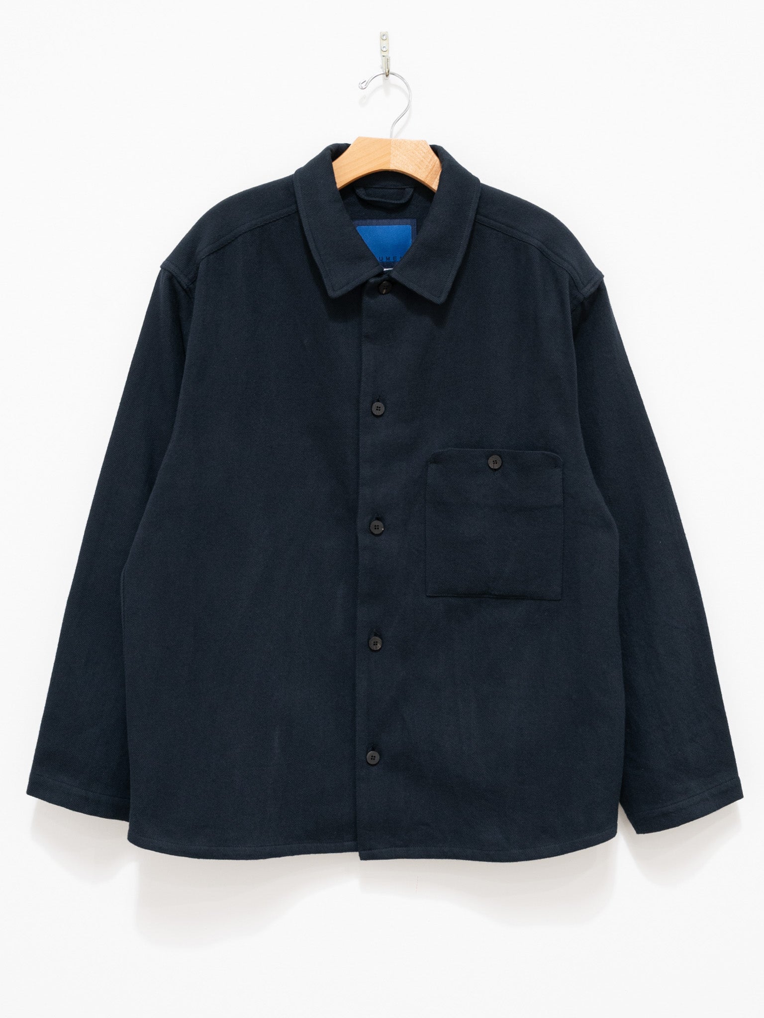 Namu Shop - Document Brushed Cotton French Shirt - Navy