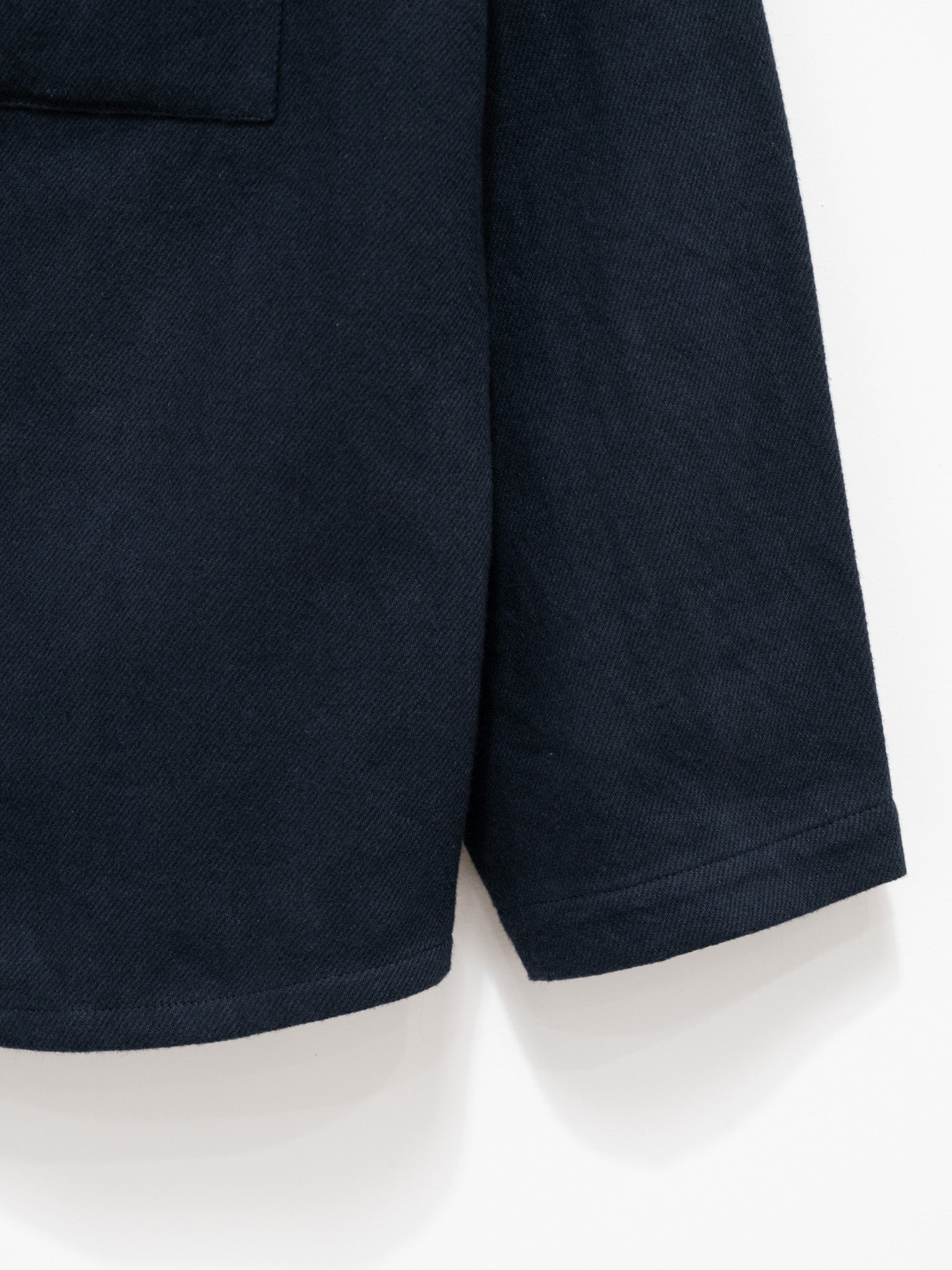 Namu Shop - Document Brushed Cotton French Shirt - Navy