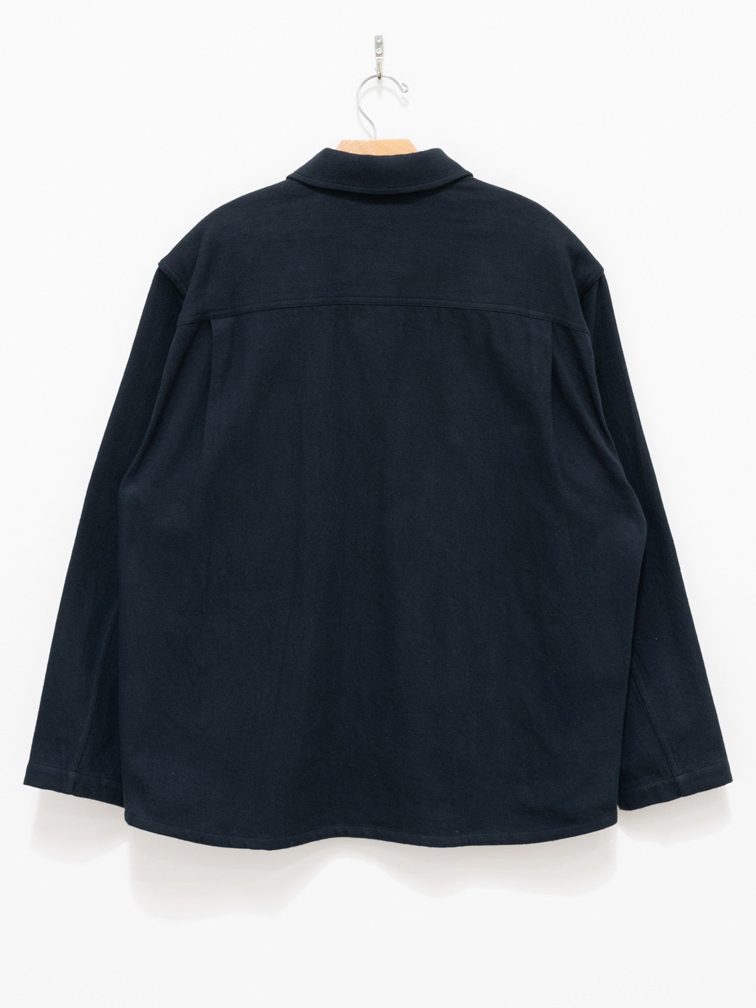 Namu Shop - Document Brushed Cotton French Shirt - Navy