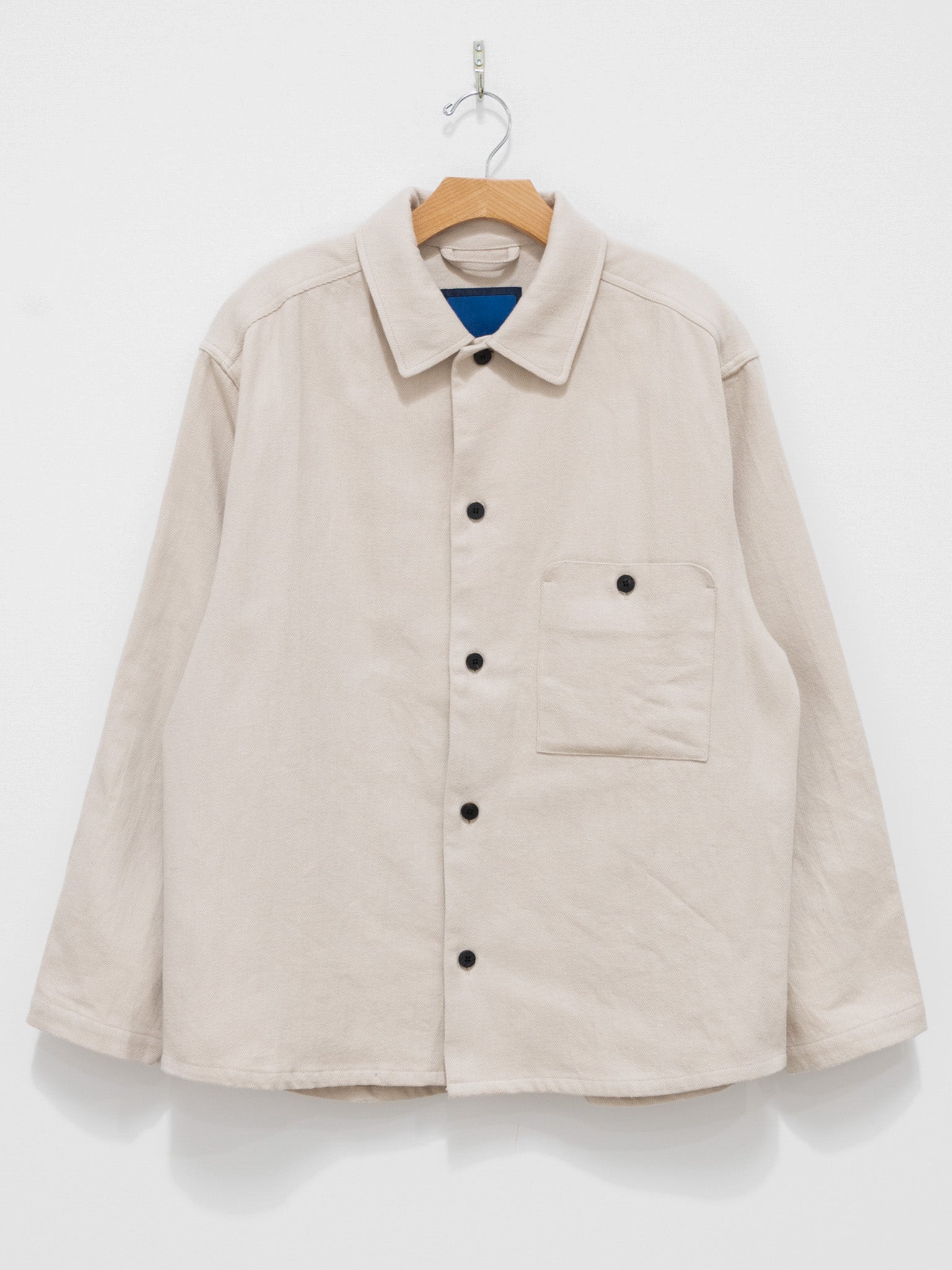 Namu Shop - Document Brushed Cotton French Shirt - Ecru