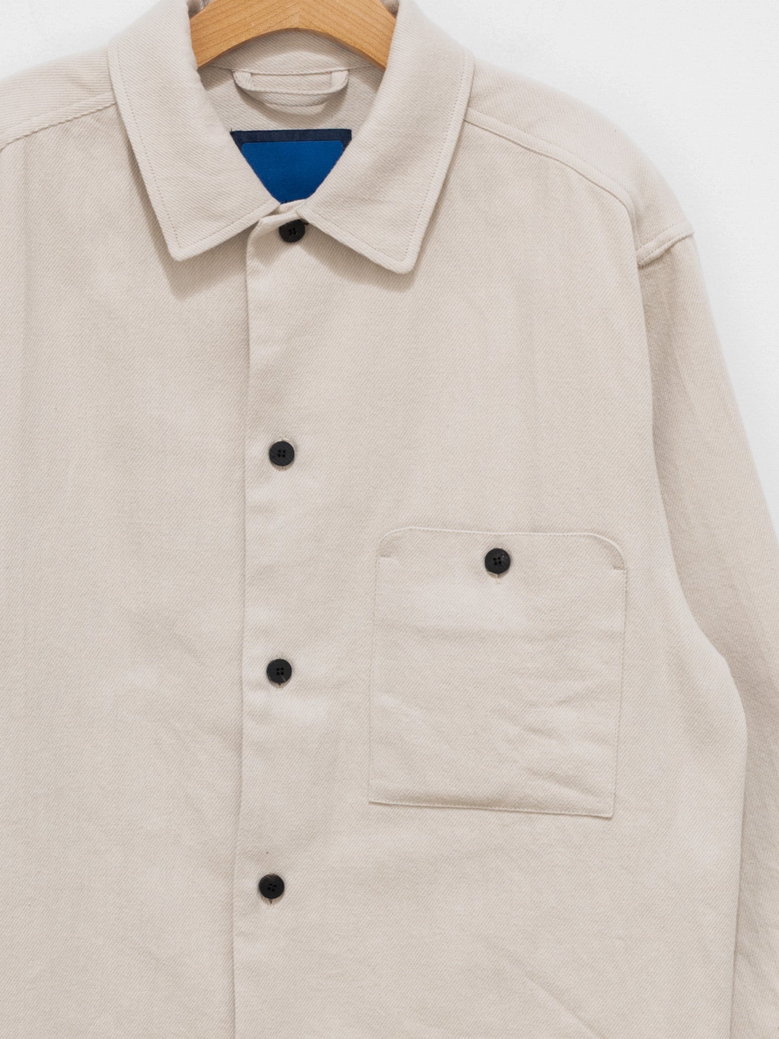 Namu Shop - Document Brushed Cotton French Shirt - Ecru