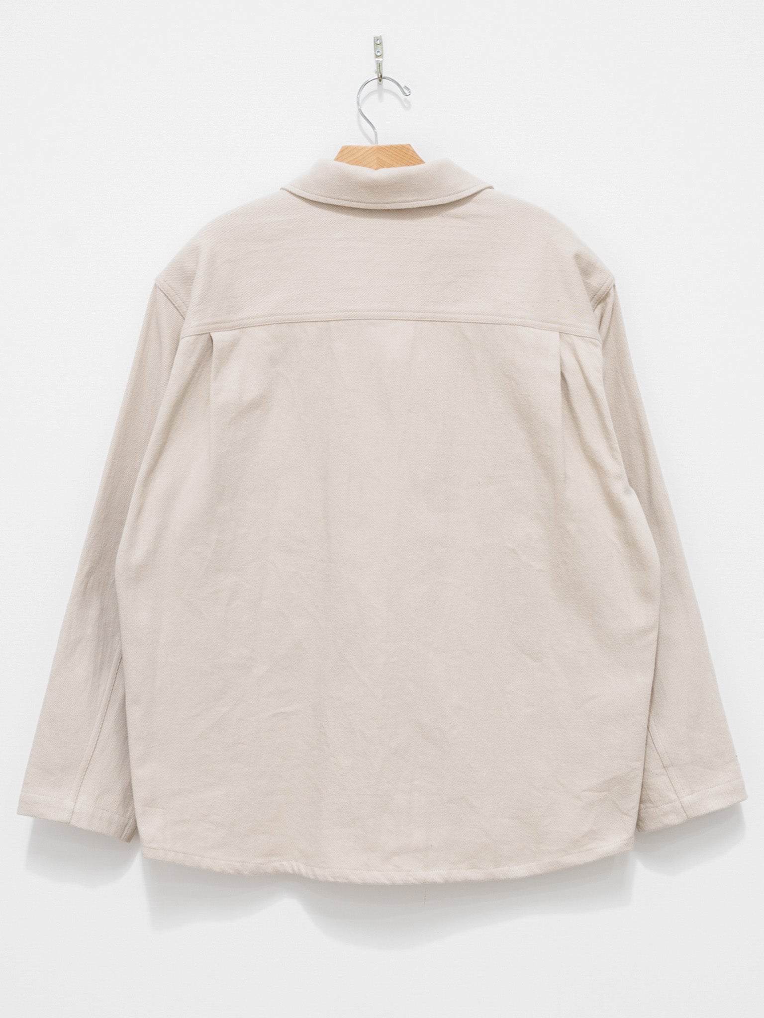 Namu Shop - Document Brushed Cotton French Shirt - Ecru