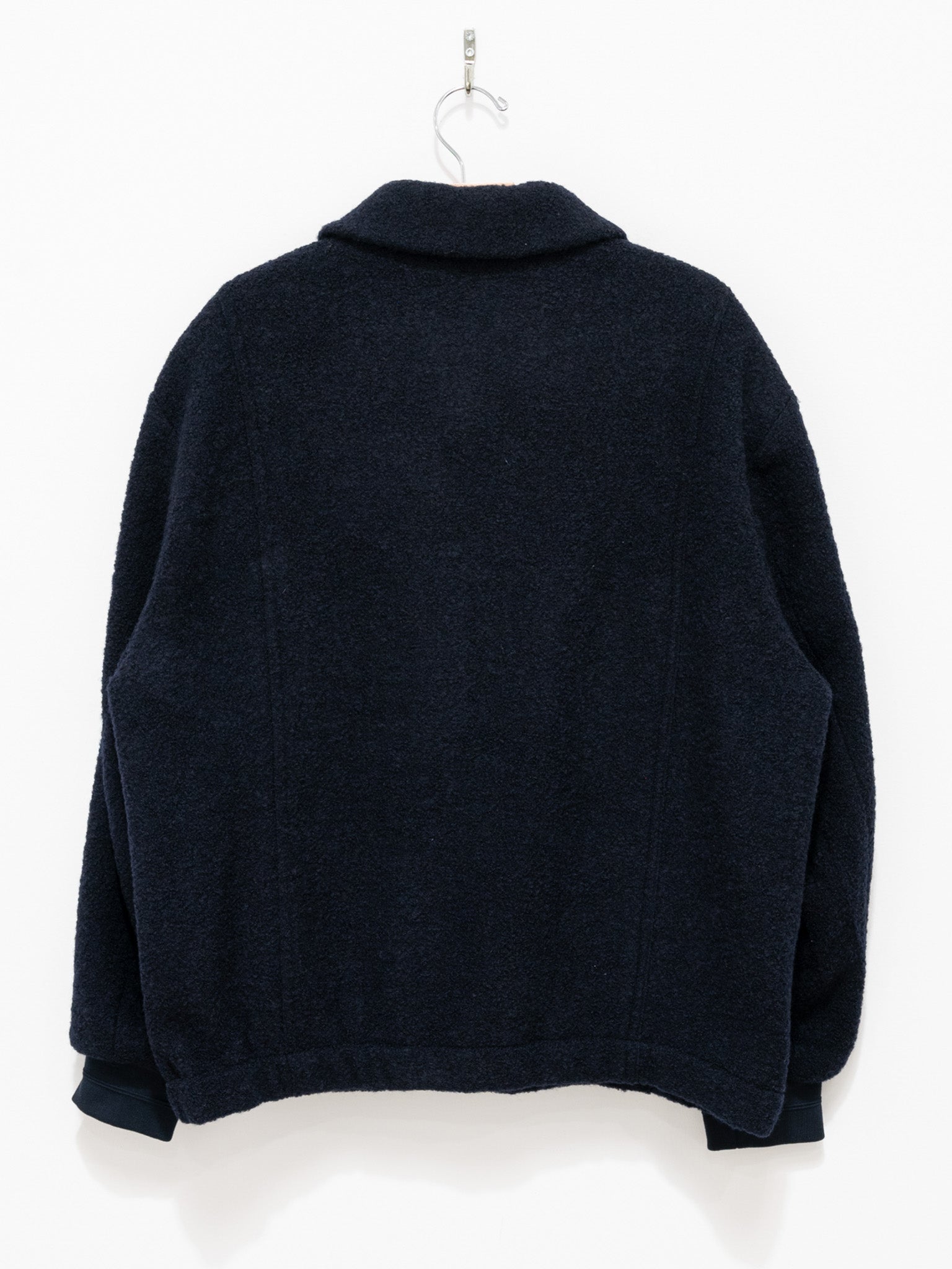 Namu Shop - Document Wool Boucle Blouson - Dark Navy