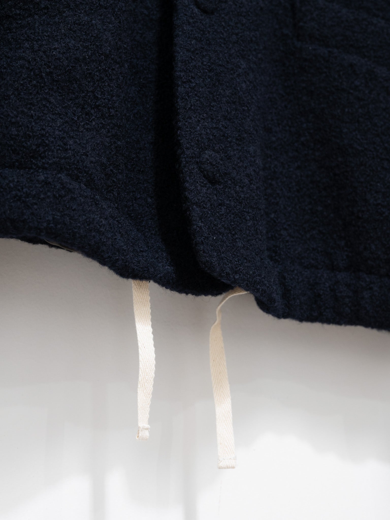 Namu Shop - Document Wool Boucle Blouson - Dark Navy