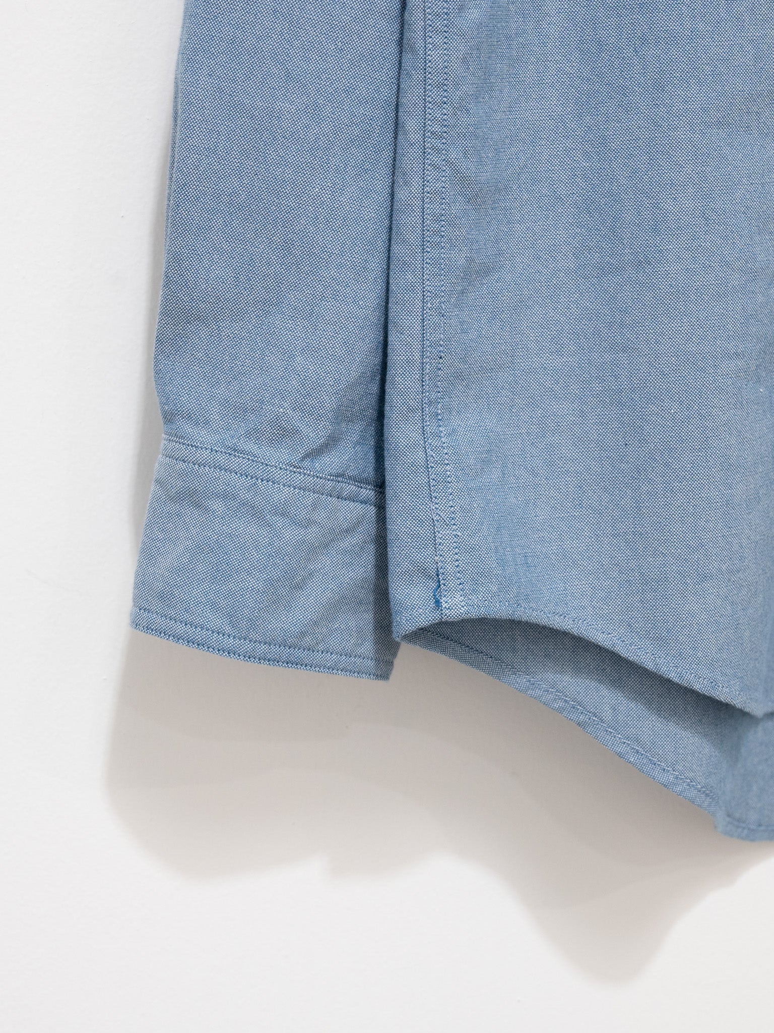 Namu Shop - Kaptain Sunshine Washed Finx Dungarees Work Shirt - Blue