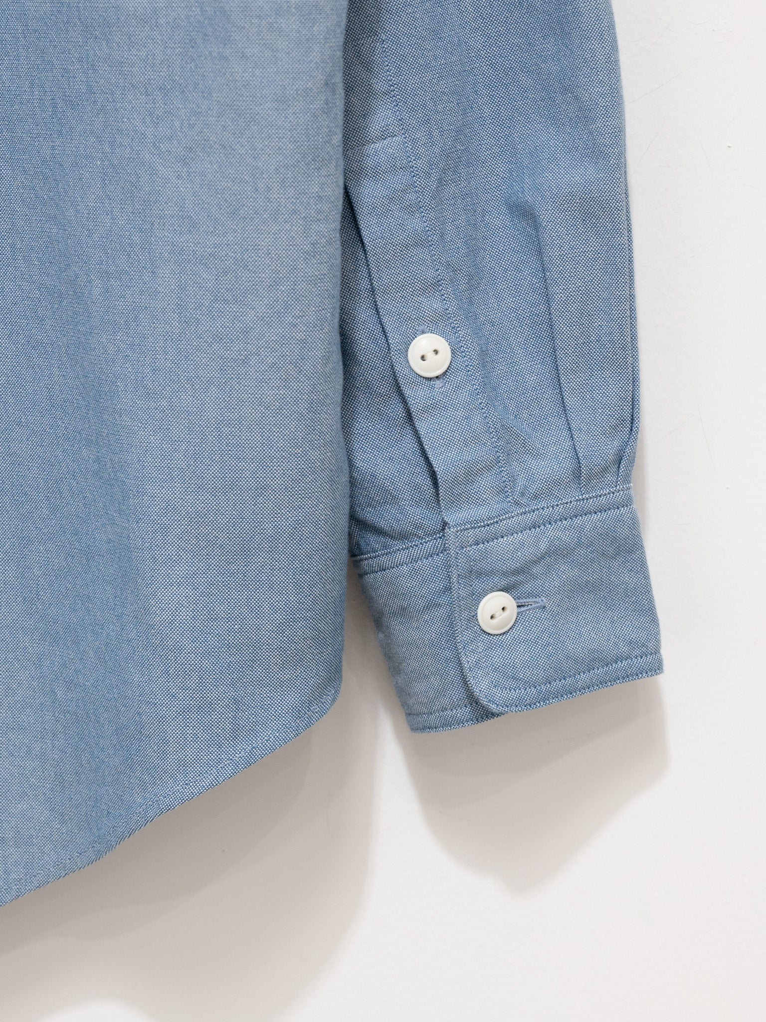 Namu Shop - Kaptain Sunshine Washed Finx Dungarees Work Shirt - Blue