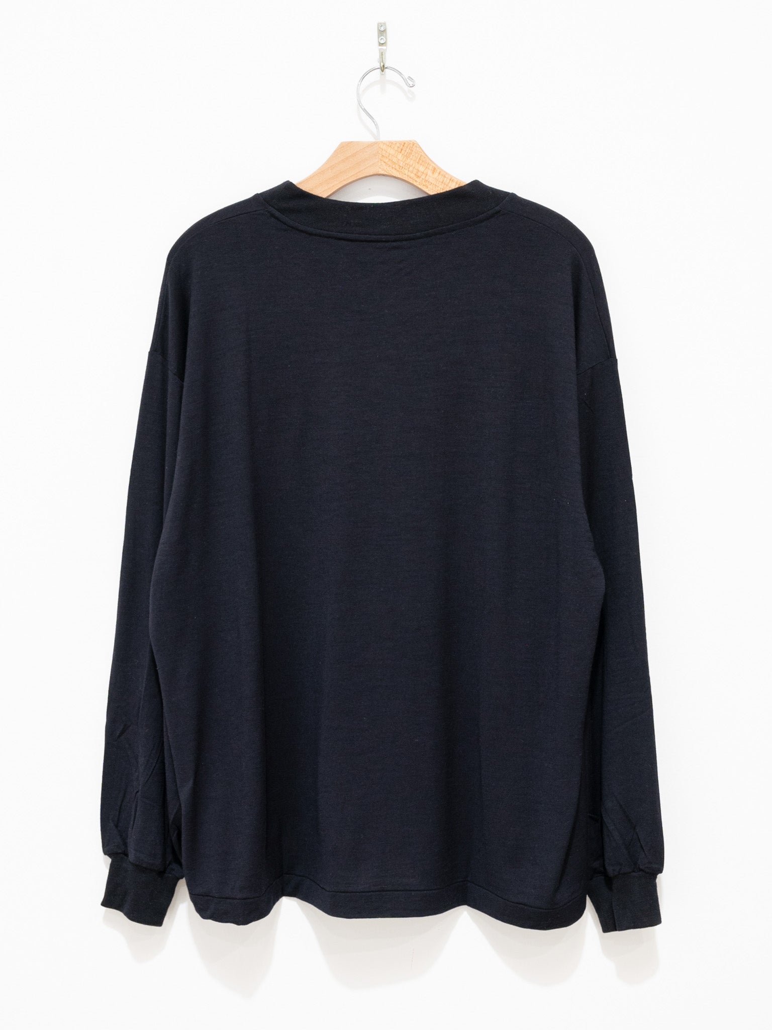 Namu Shop - Kaptain Sunshine Super Soft Washable Merino Tenjiku L/S Tee - Navy