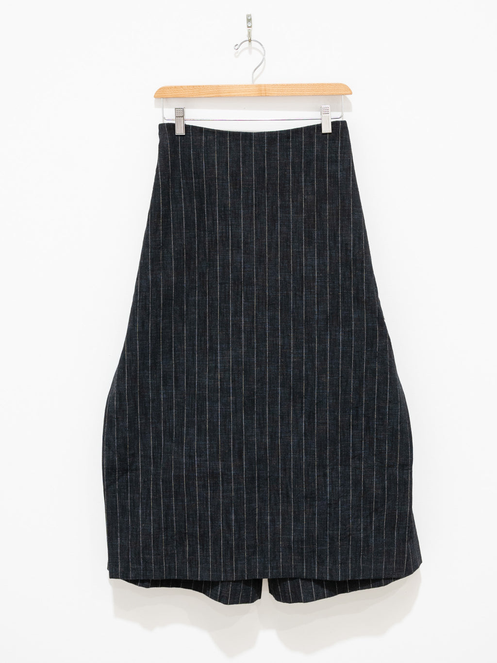 Namu Shop - Toogood The Printer Culotte - Crumpled Pinstripe Flint