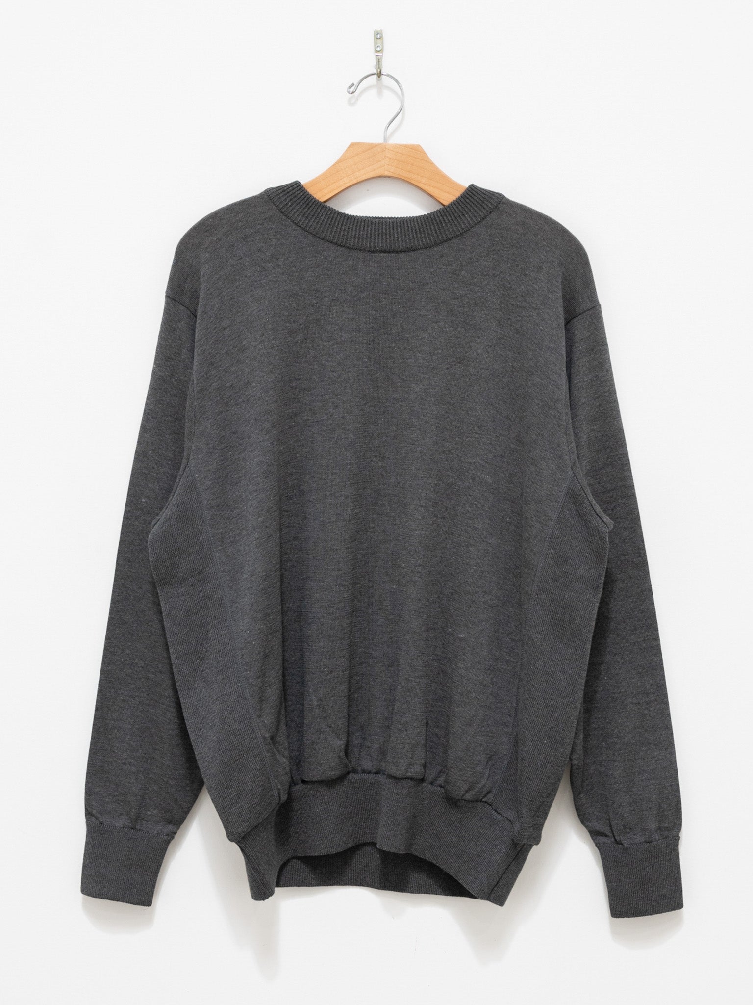 Namu Shop - Fujito Side Rib Sweater - Charcoal
