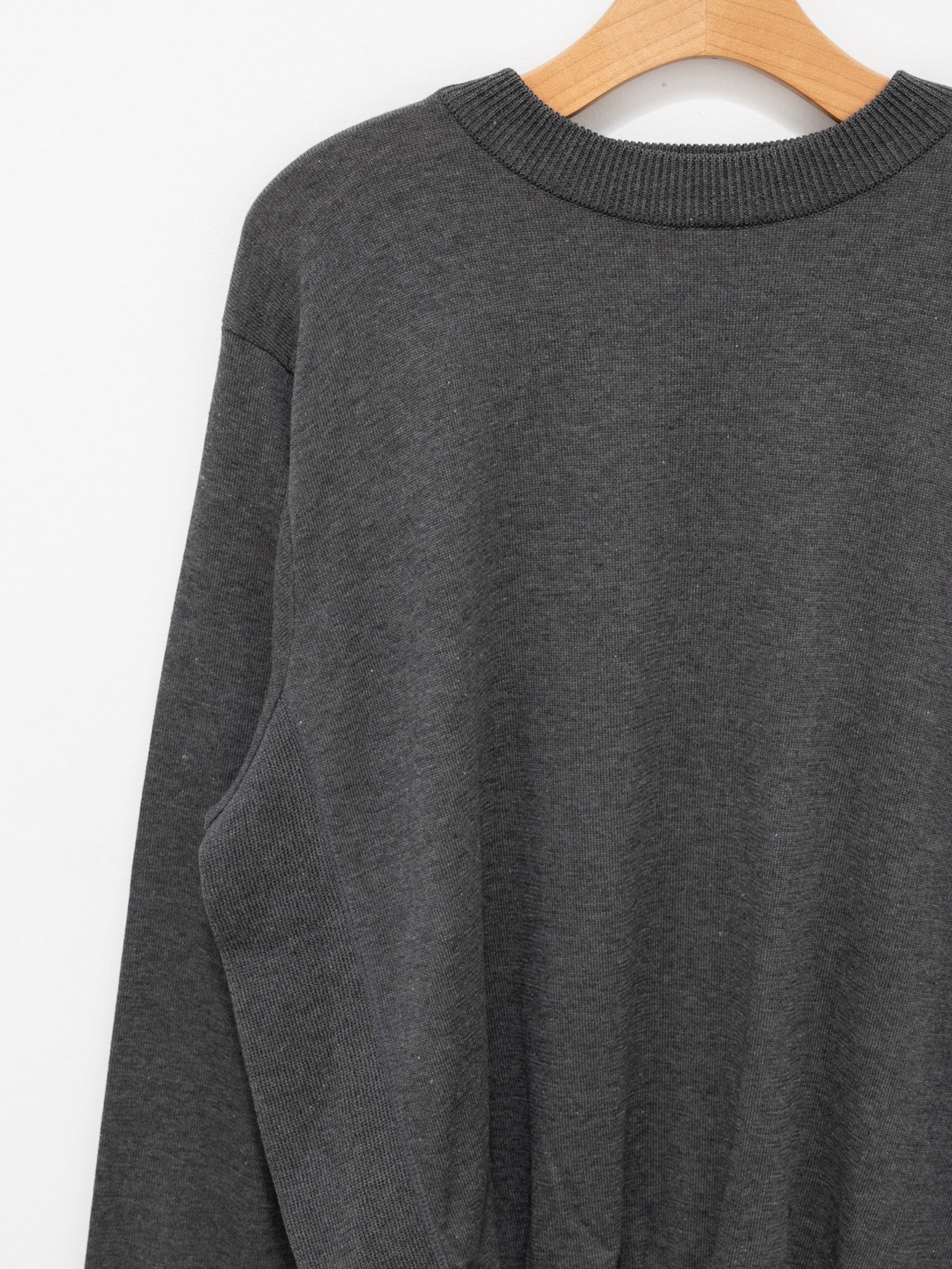 Namu Shop - Fujito Side Rib Sweater - Charcoal