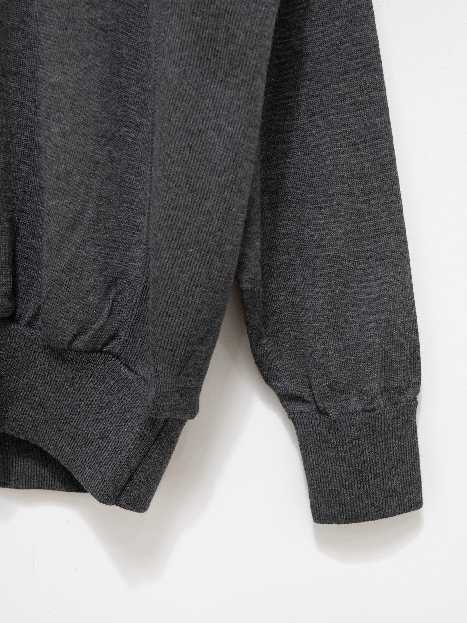 Namu Shop - Fujito Side Rib Sweater - Charcoal
