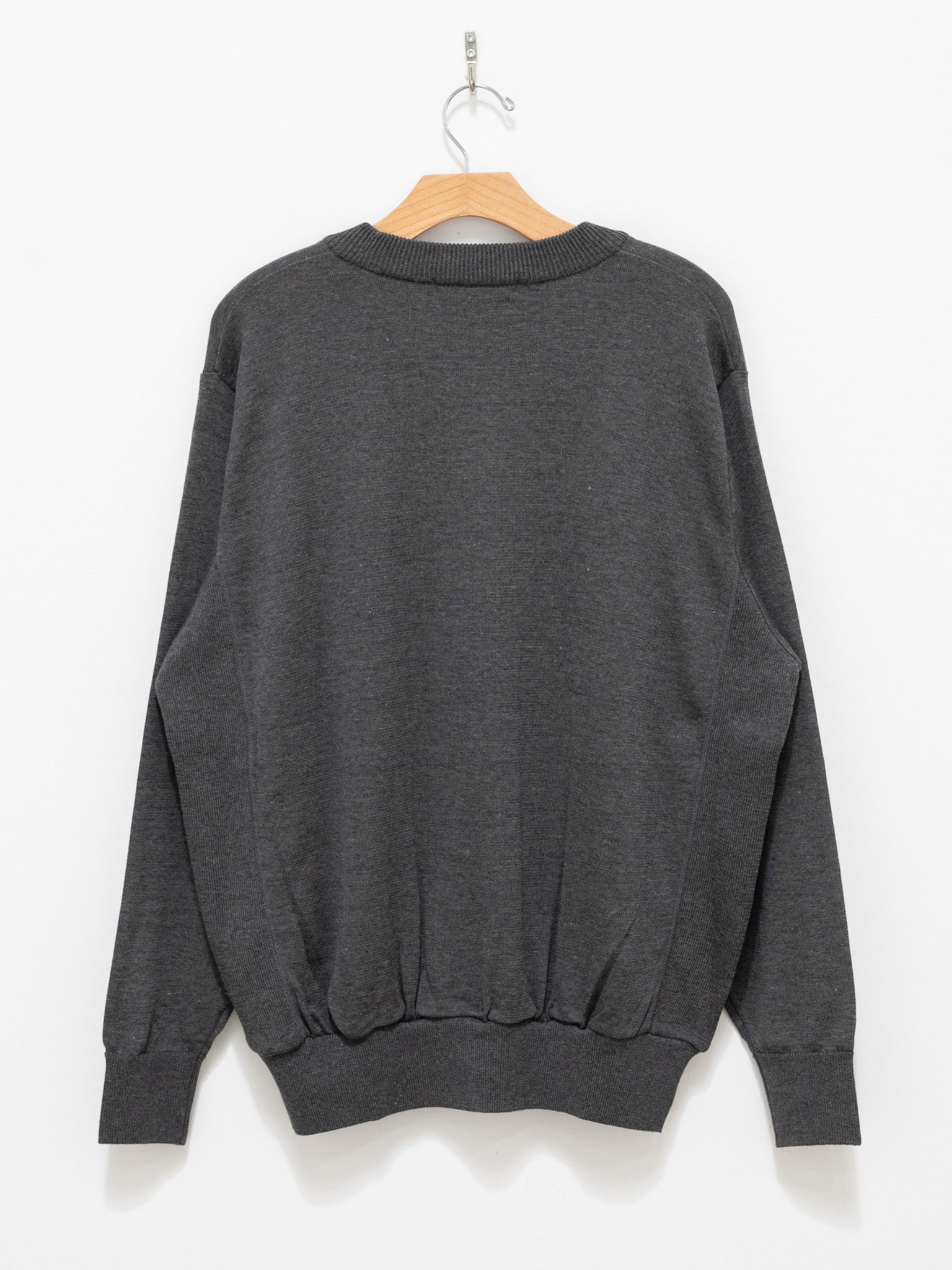 Namu Shop - Fujito Side Rib Sweater - Charcoal