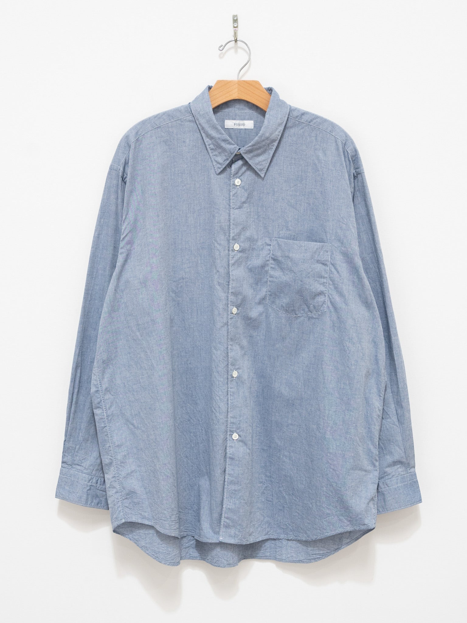 Namu Shop - Fujito B/S Shirt - Blue Chambray