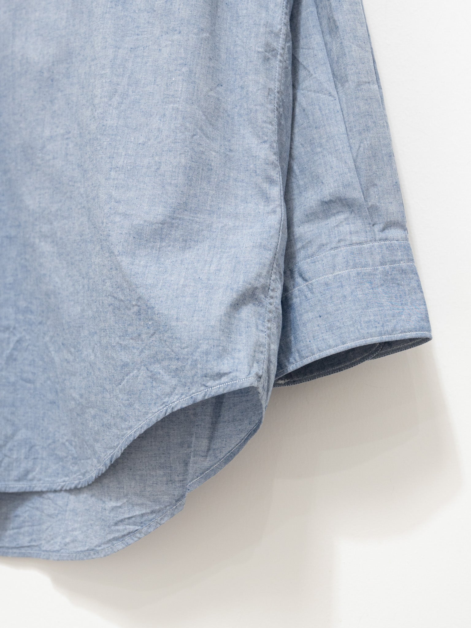 Namu Shop - Fujito B/S Shirt - Blue Chambray