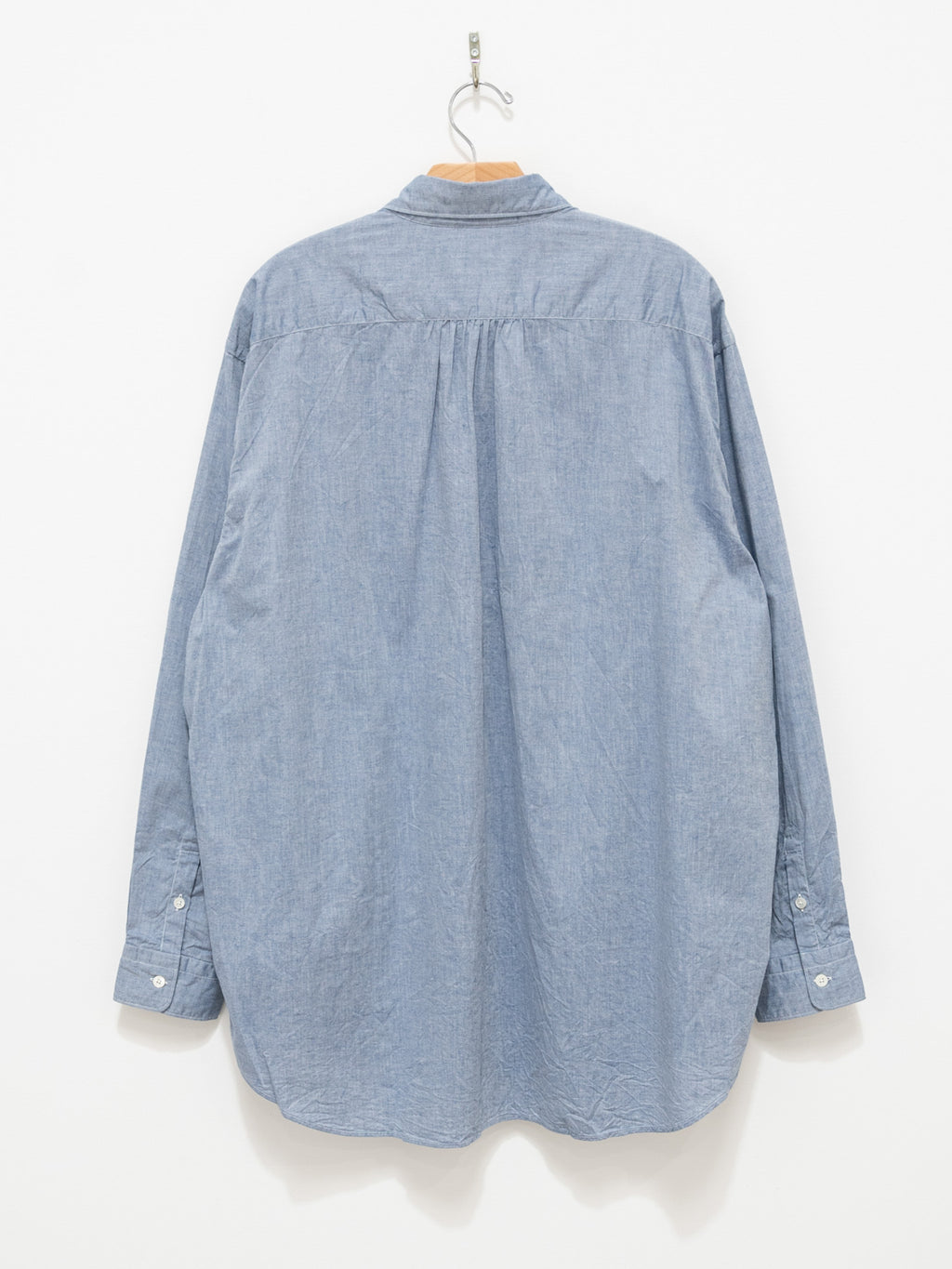 Namu Shop - Fujito B/S Shirt - Blue Chambray