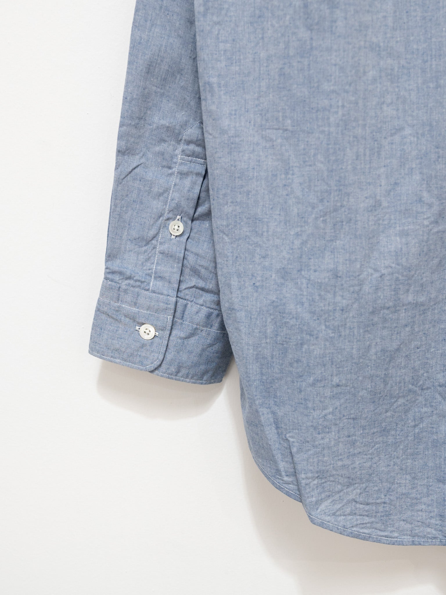 Namu Shop - Fujito B/S Shirt - Blue Chambray