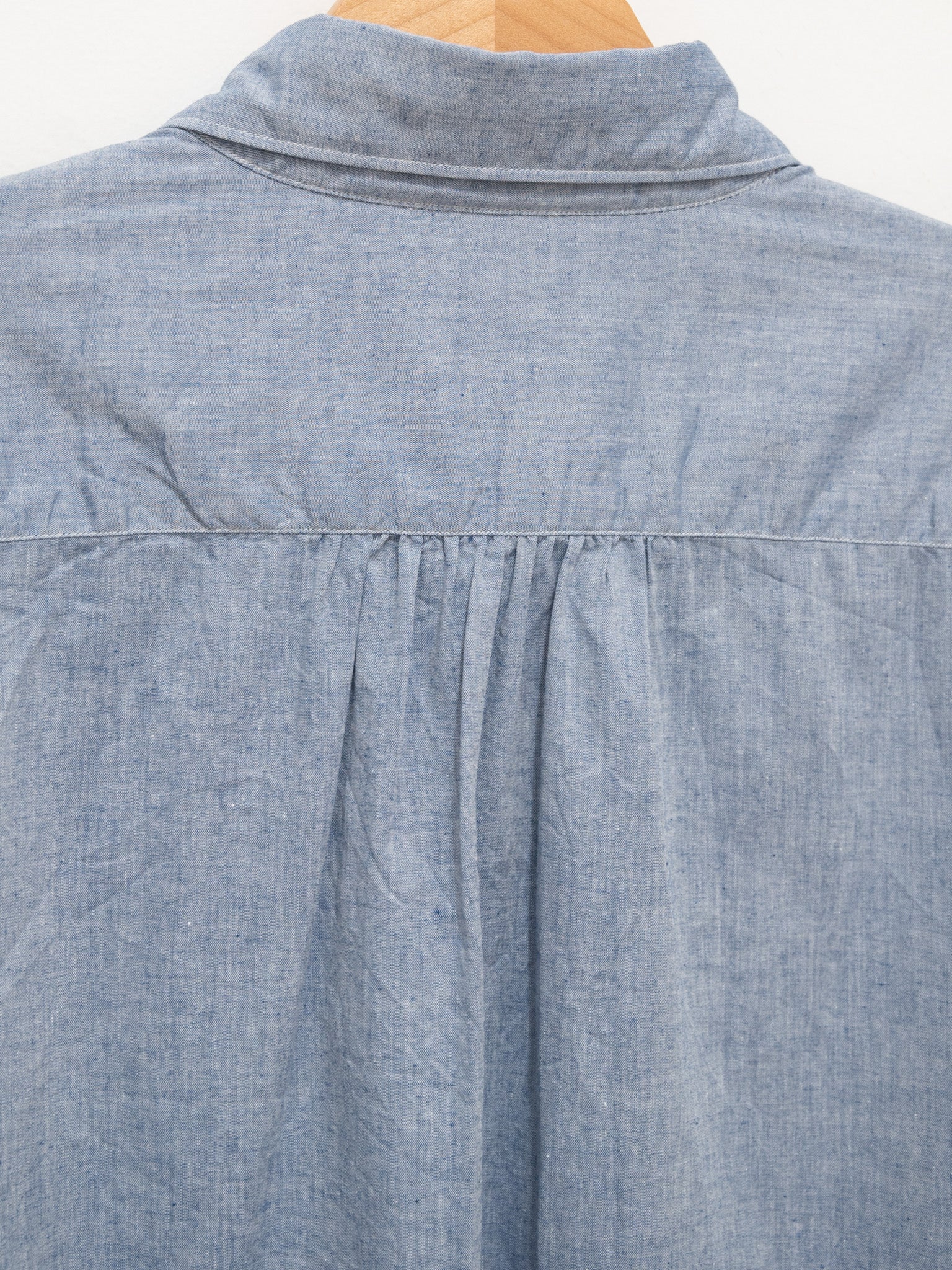 Namu Shop - Fujito B/S Shirt - Blue Chambray