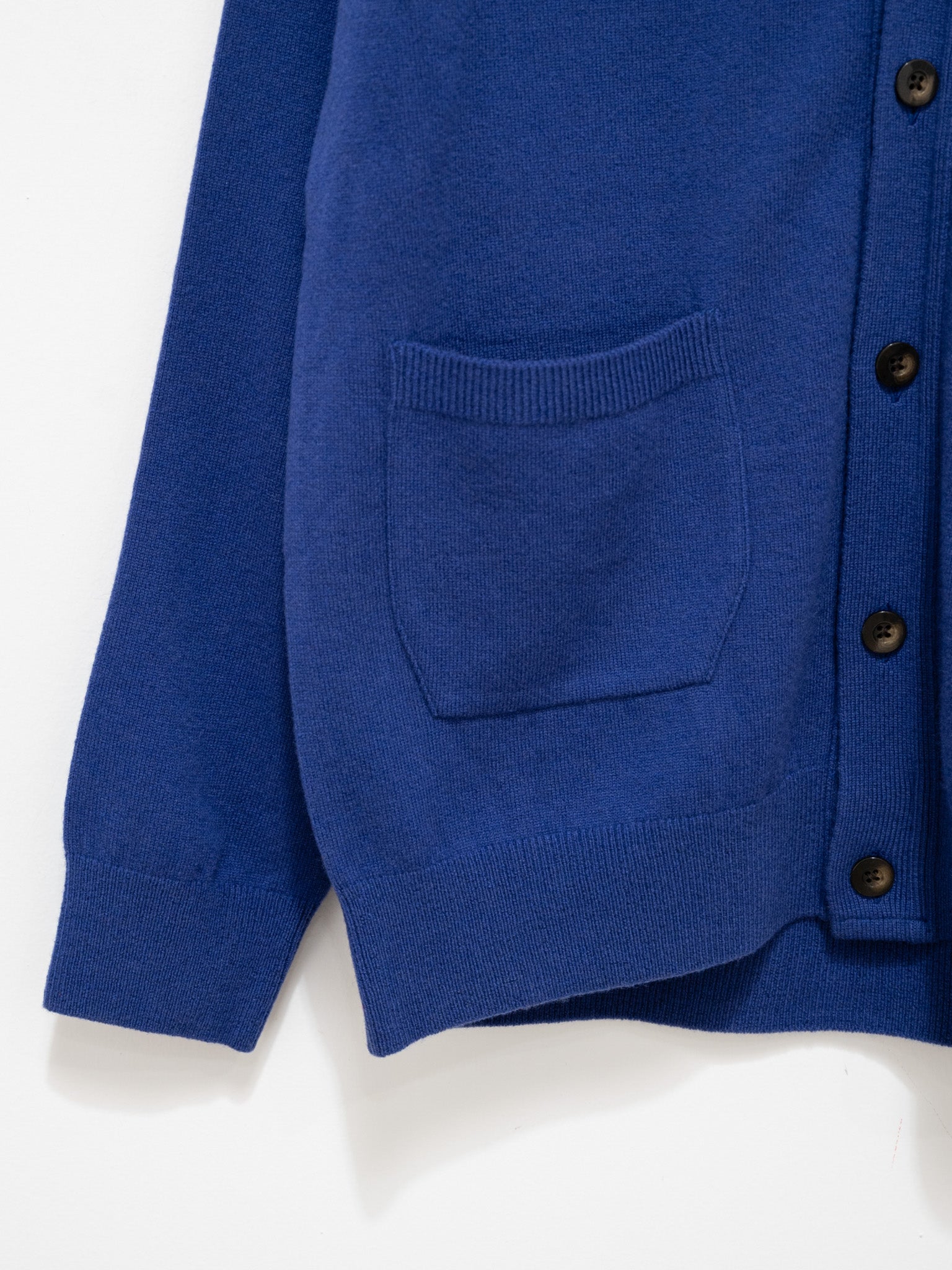 Namu Shop - Fujito Wool Cashmere Knit Cardigan - Royal Blue