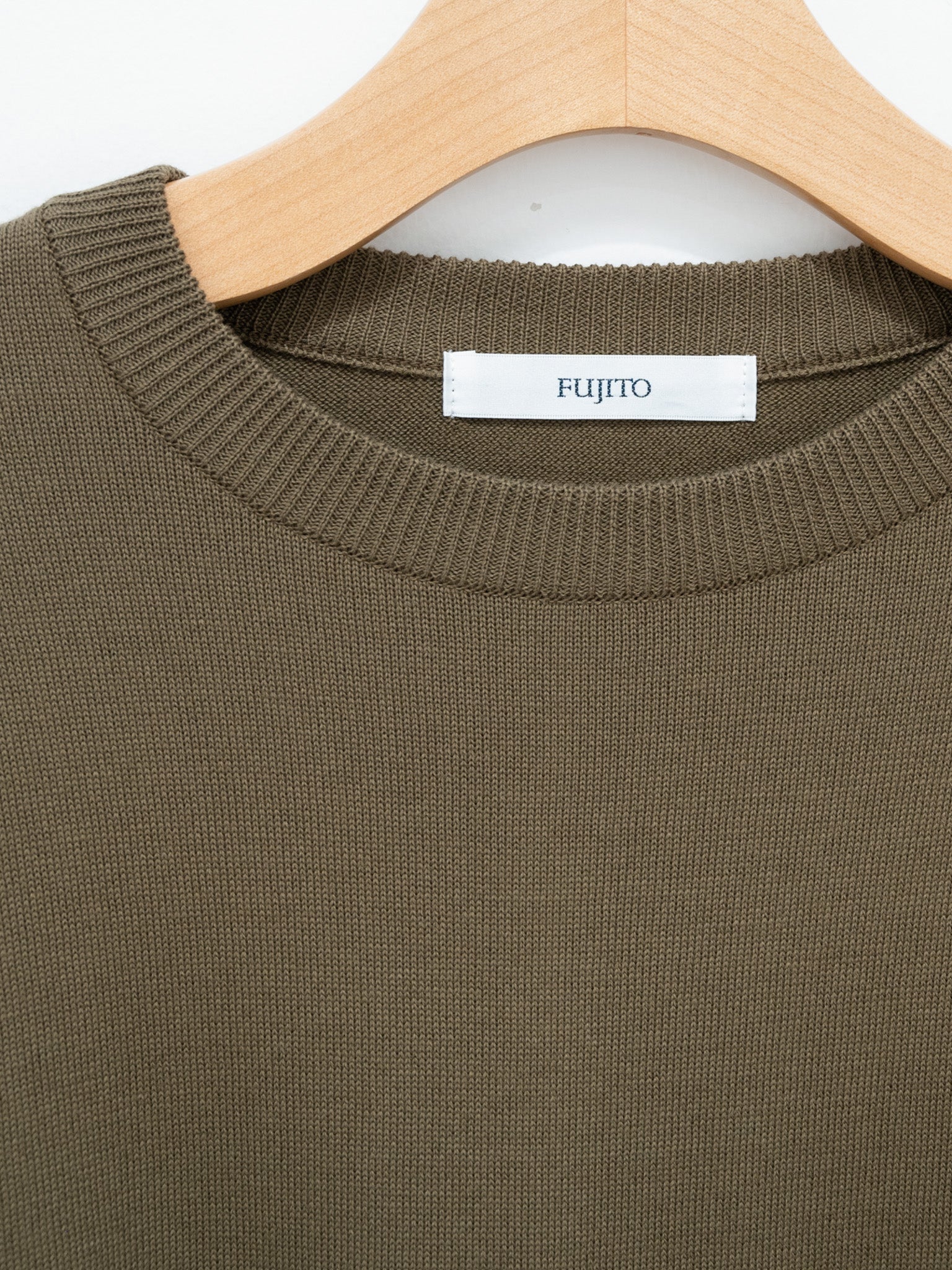 Namu Shop - Fujito L/S Knit T-Shirt - Dark Olive