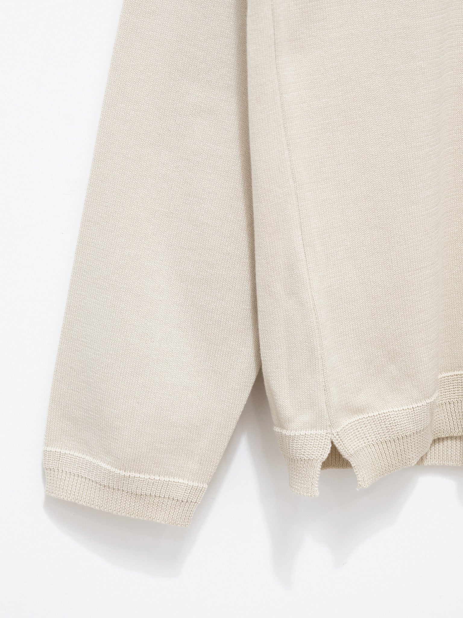 Namu Shop - Fujito L/S Knit T-Shirt - Sand Beige