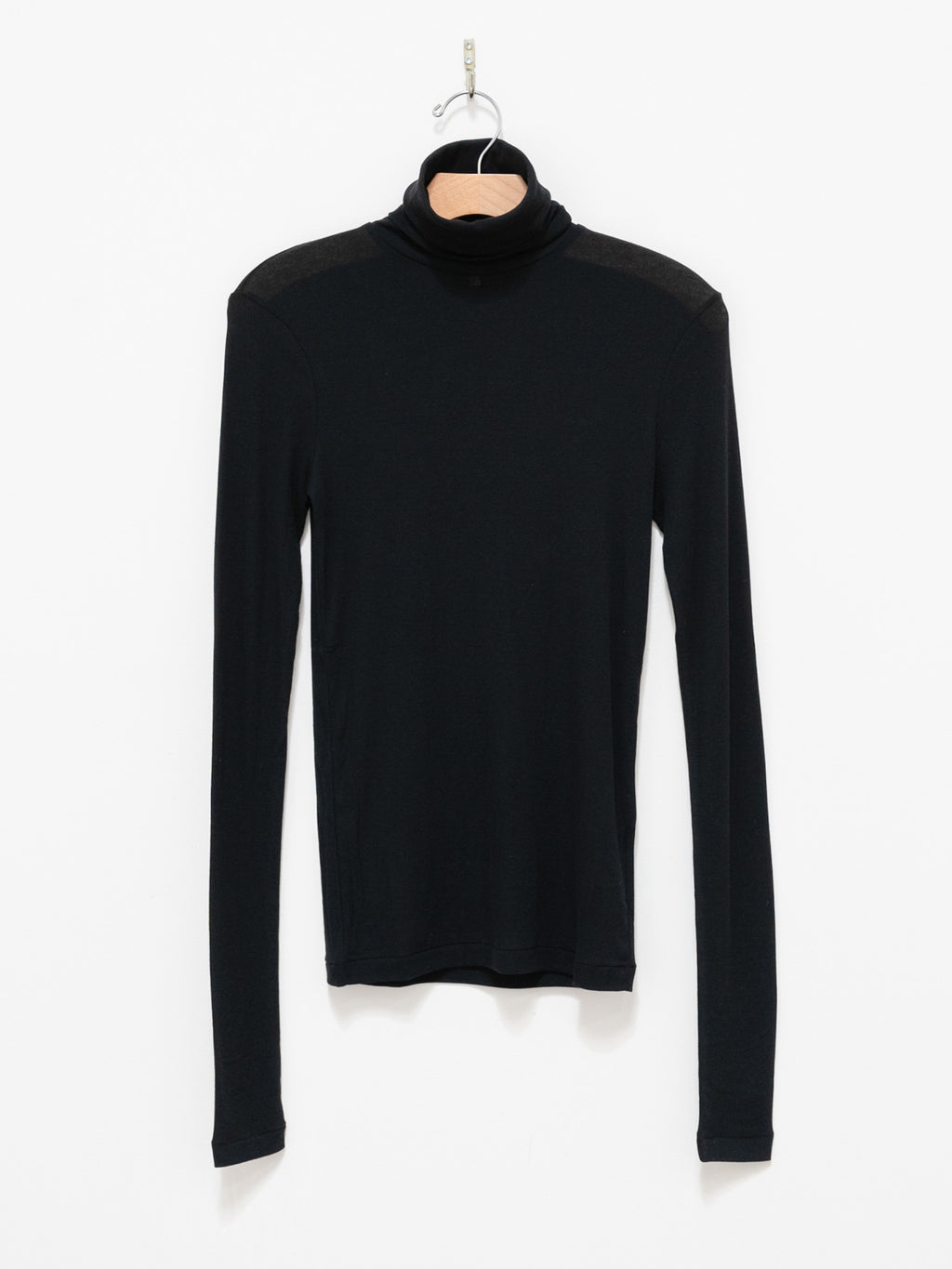 Namu Shop - Babaco Twisted Fine Cotton Turtleneck - Black