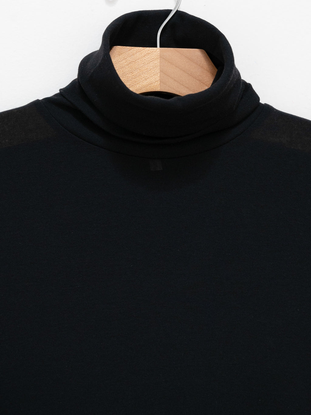 Namu Shop - Babaco Twisted Fine Cotton Turtleneck - Black