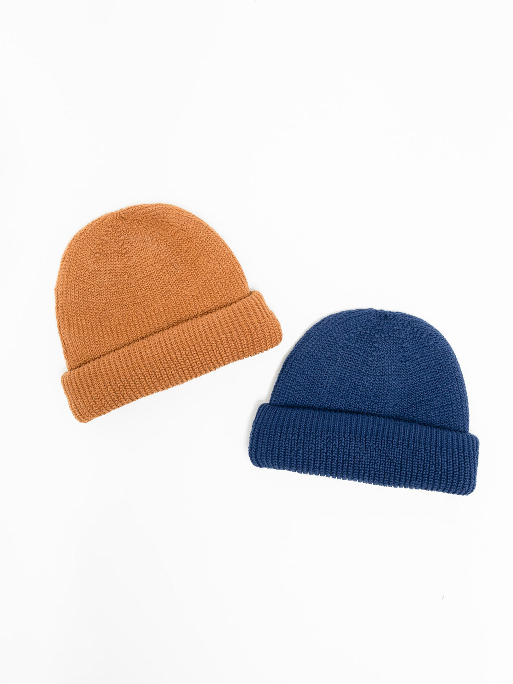 Namu Shop - Fujito Knit Balaclava Beanie - Royal Blue, Camel