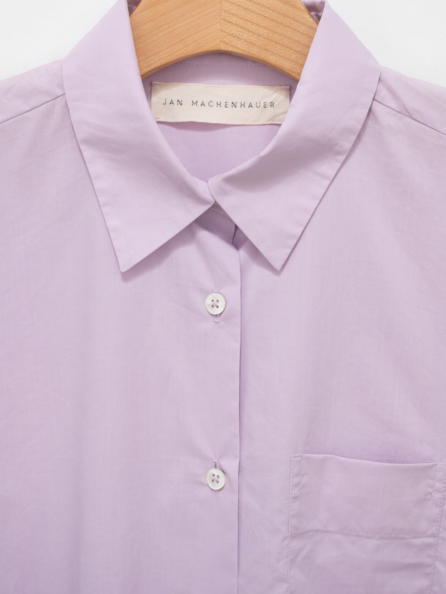 Namu Shop - Jan Machenhauer Galla Shirt - Lilac Cotton Poplin