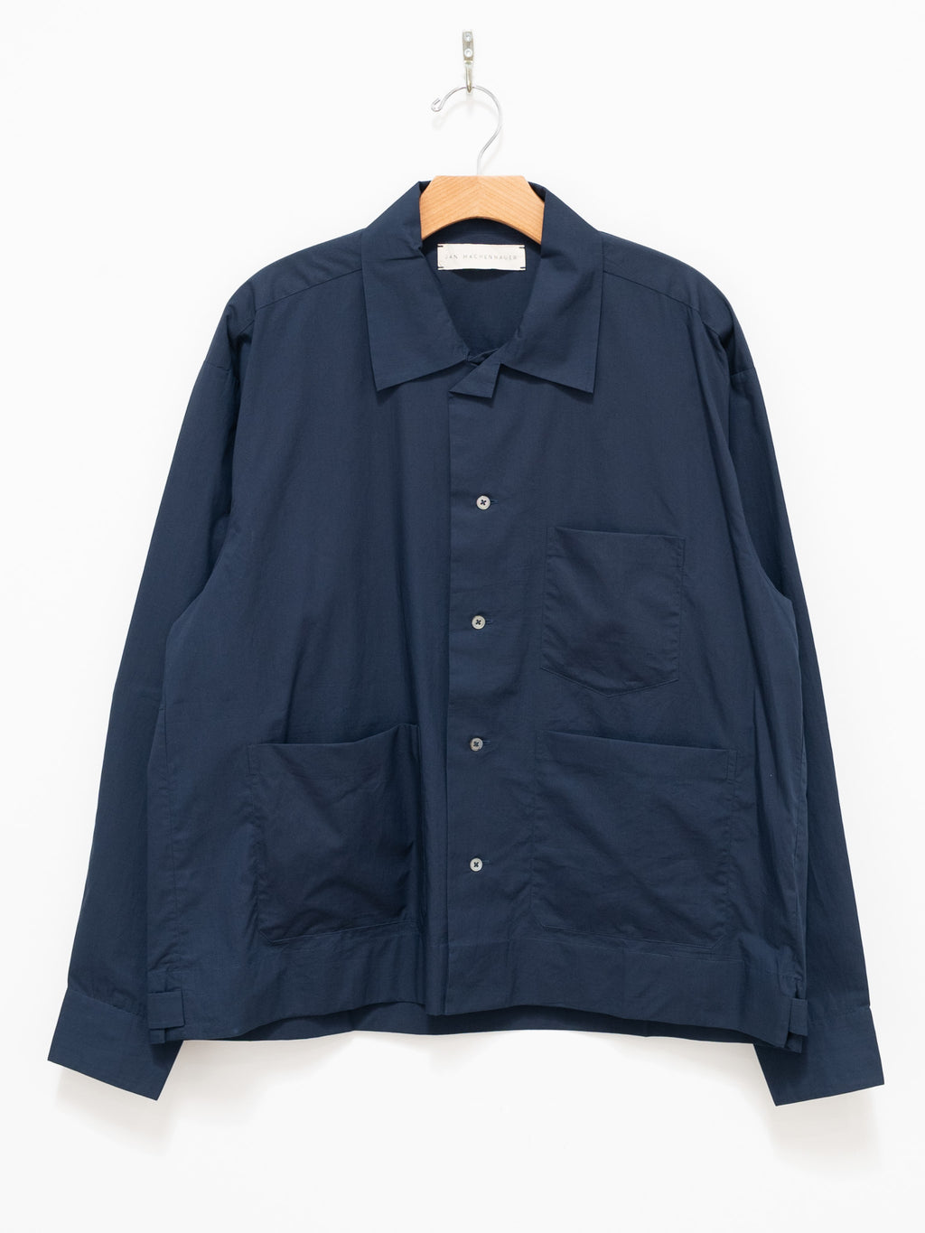 Namu Shop - Jan Machenhauer Frank Shirt - Indigo Cotton Poplin