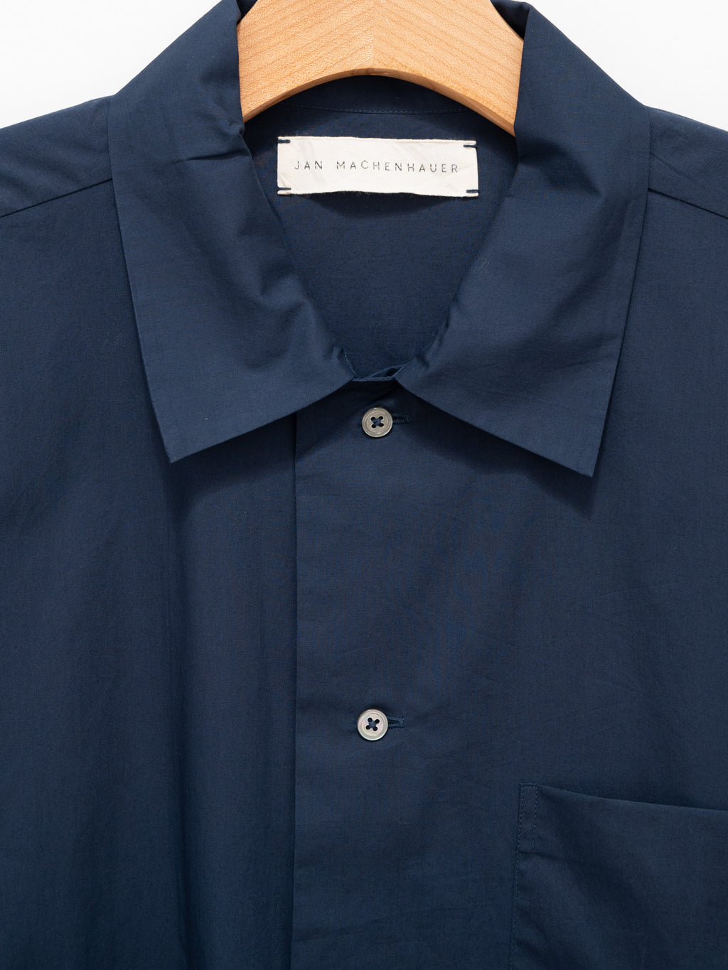 Namu Shop - Jan Machenhauer Frank Shirt - Indigo Cotton Poplin