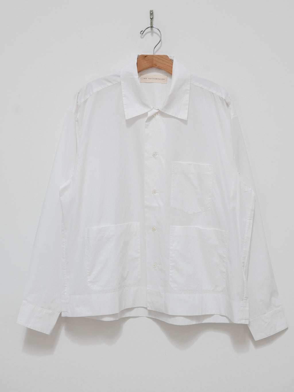 Namu Shop - Jan Machenhauer Frank Shirt - White Cotton Poplin