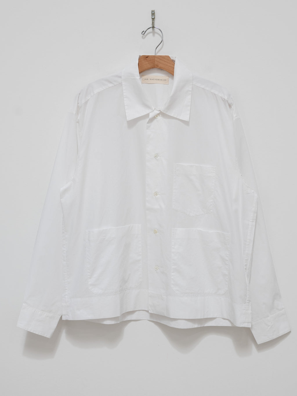 Namu Shop - Jan Machenhauer Frank Shirt - White Cotton Poplin