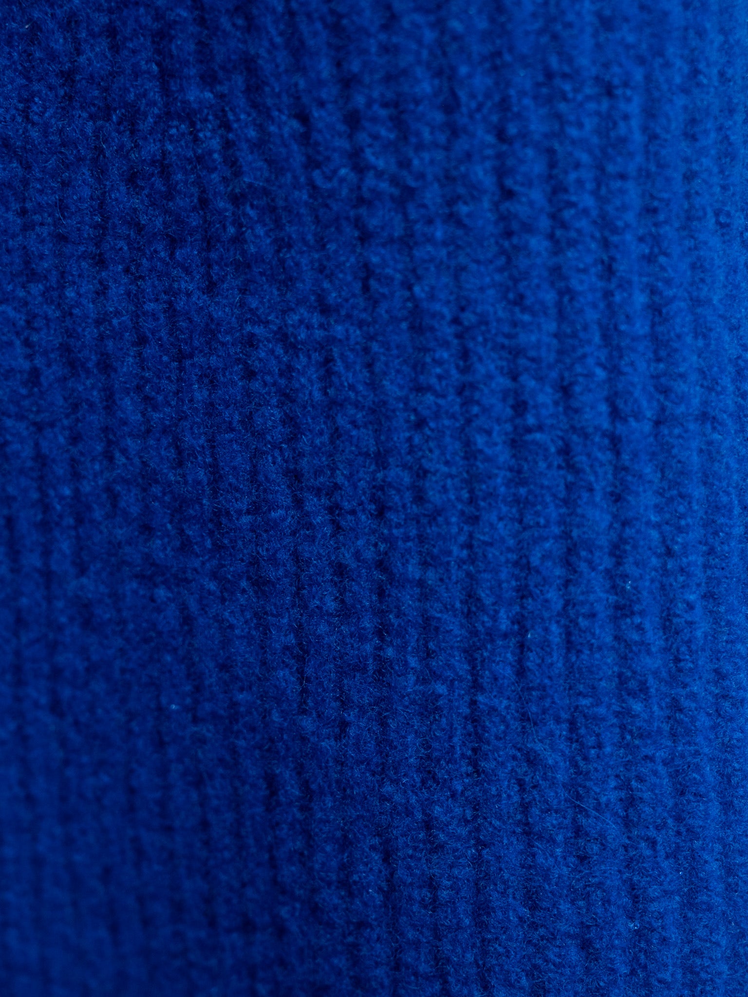 Namu Shop - Auralee Milled French Merino Rib Knit Flare Skirt - Royal Blue