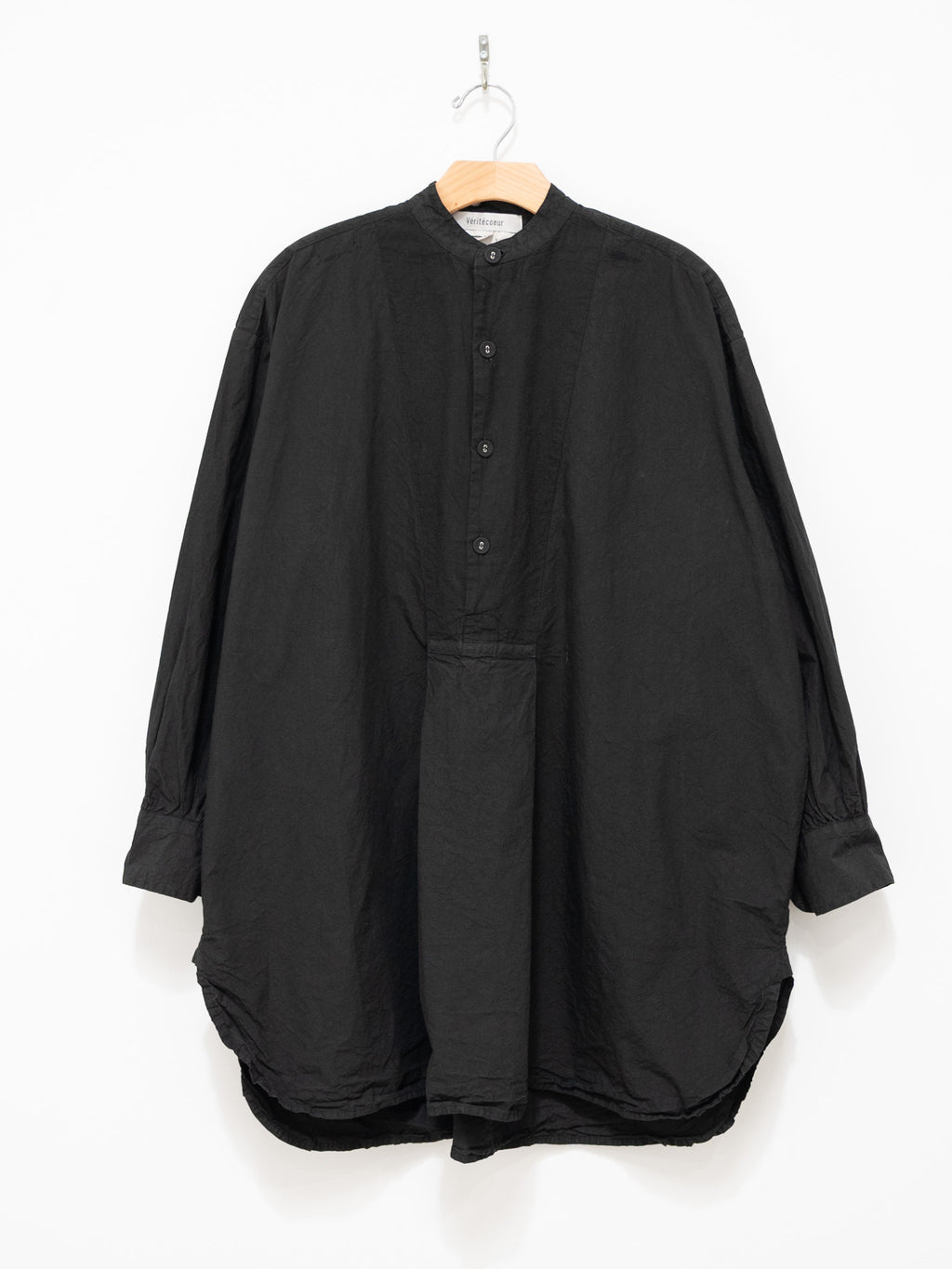 Namu Shop - Veritecoeur Shrink Yoke Shirt - Black