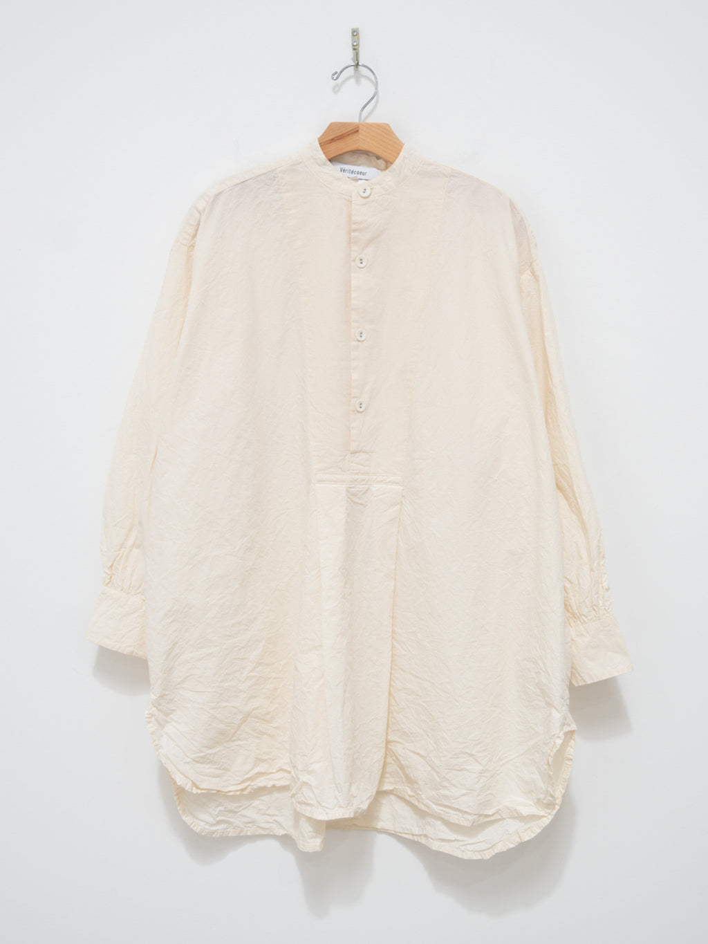 Namu Shop - Veritecoeur Shrink Yoke Shirt - Natural