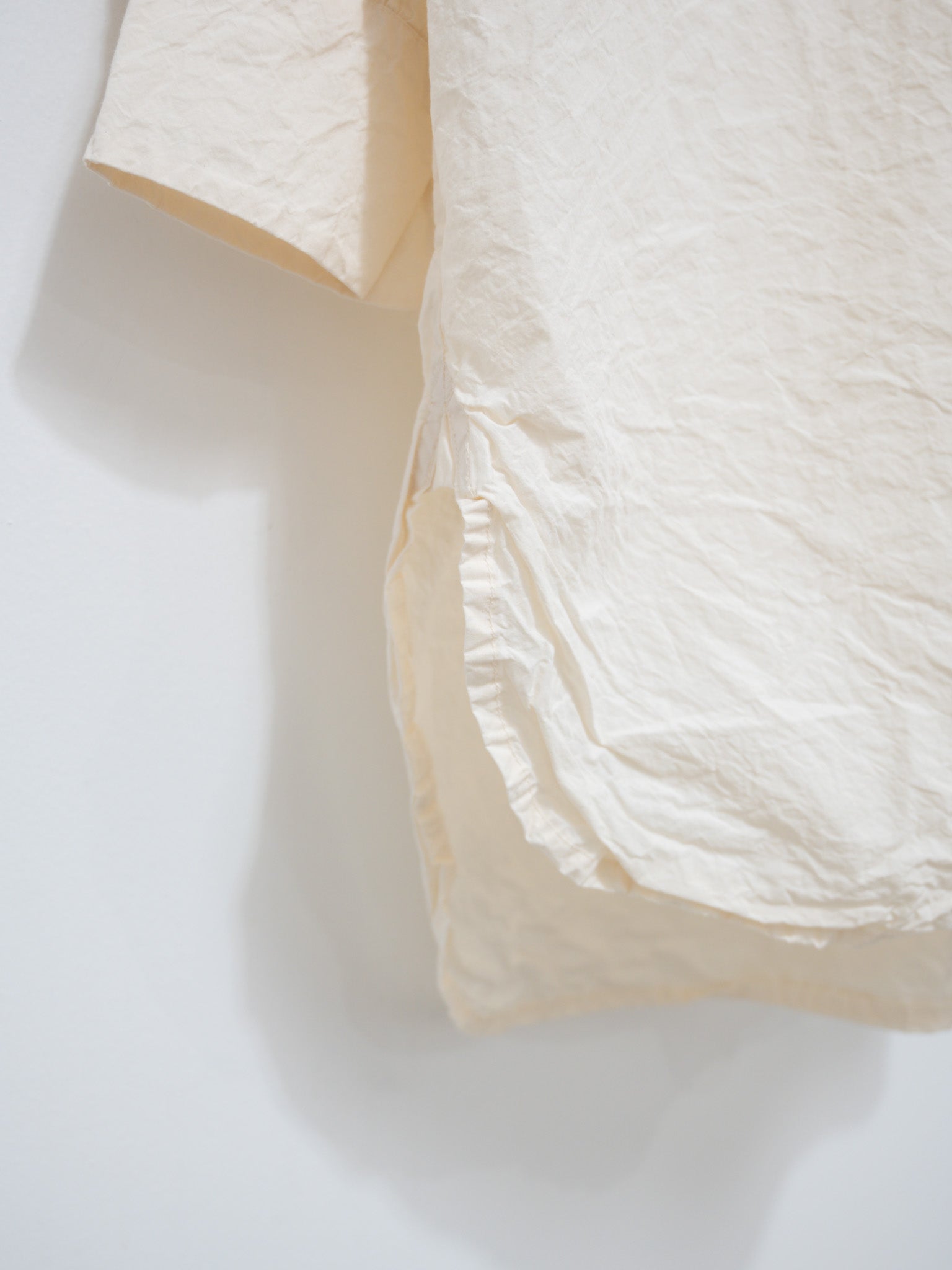 Namu Shop - Veritecoeur Shrink Yoke Shirt - Natural