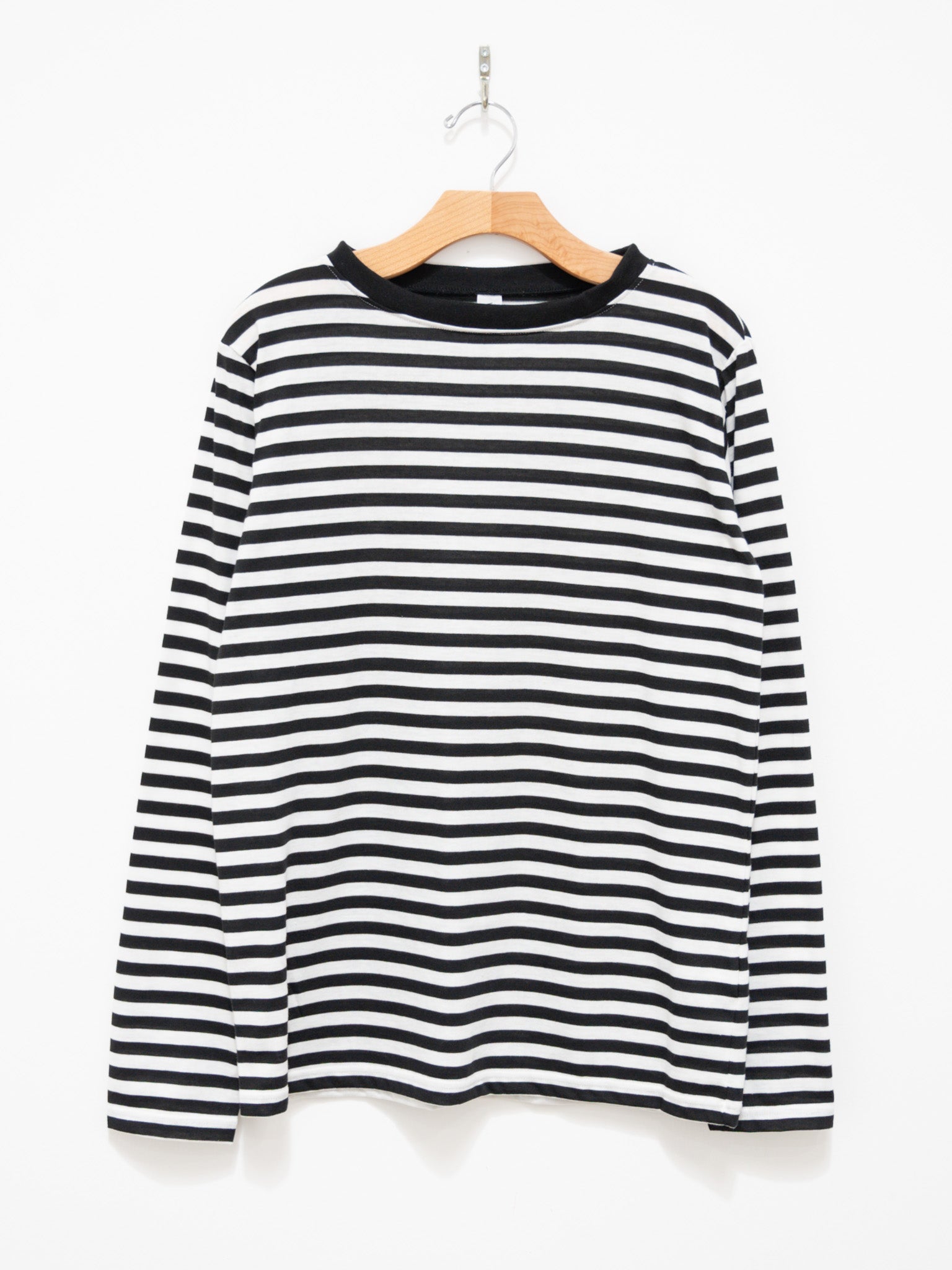 Namu Shop - Veritecoeur T/C Border Tee - White x Black