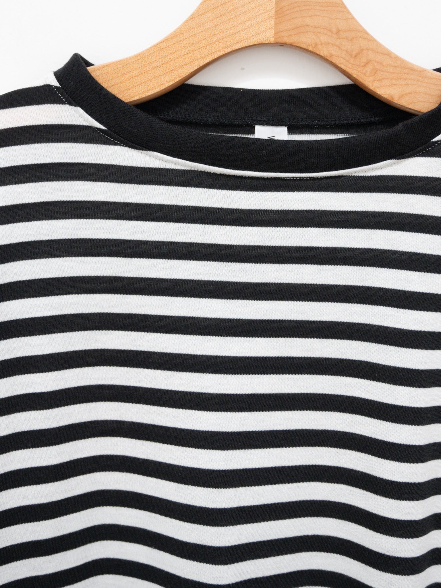 Namu Shop - Veritecoeur T/C Border Tee - White x Black