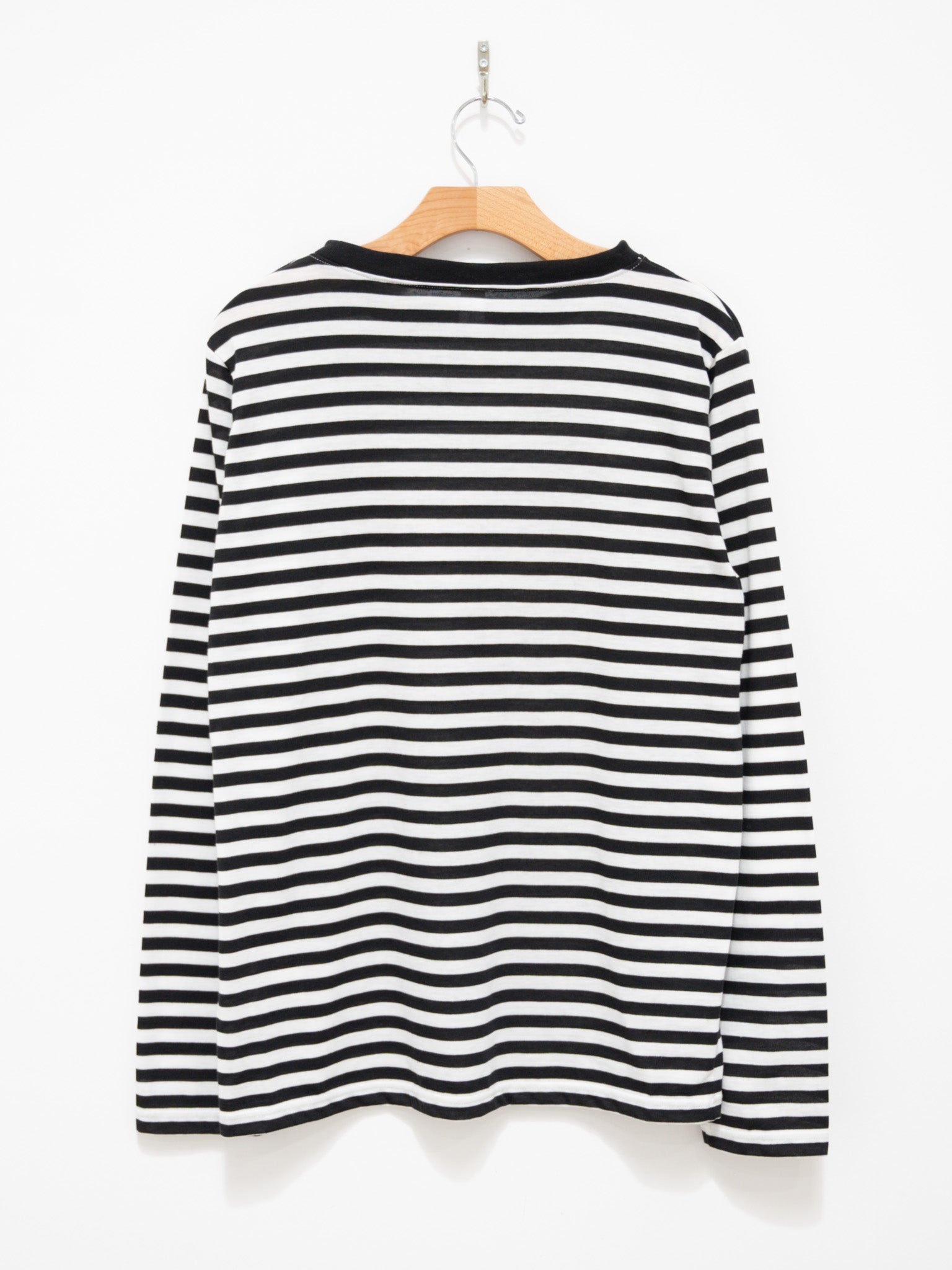 Namu Shop - Veritecoeur T/C Border Tee - White x Black