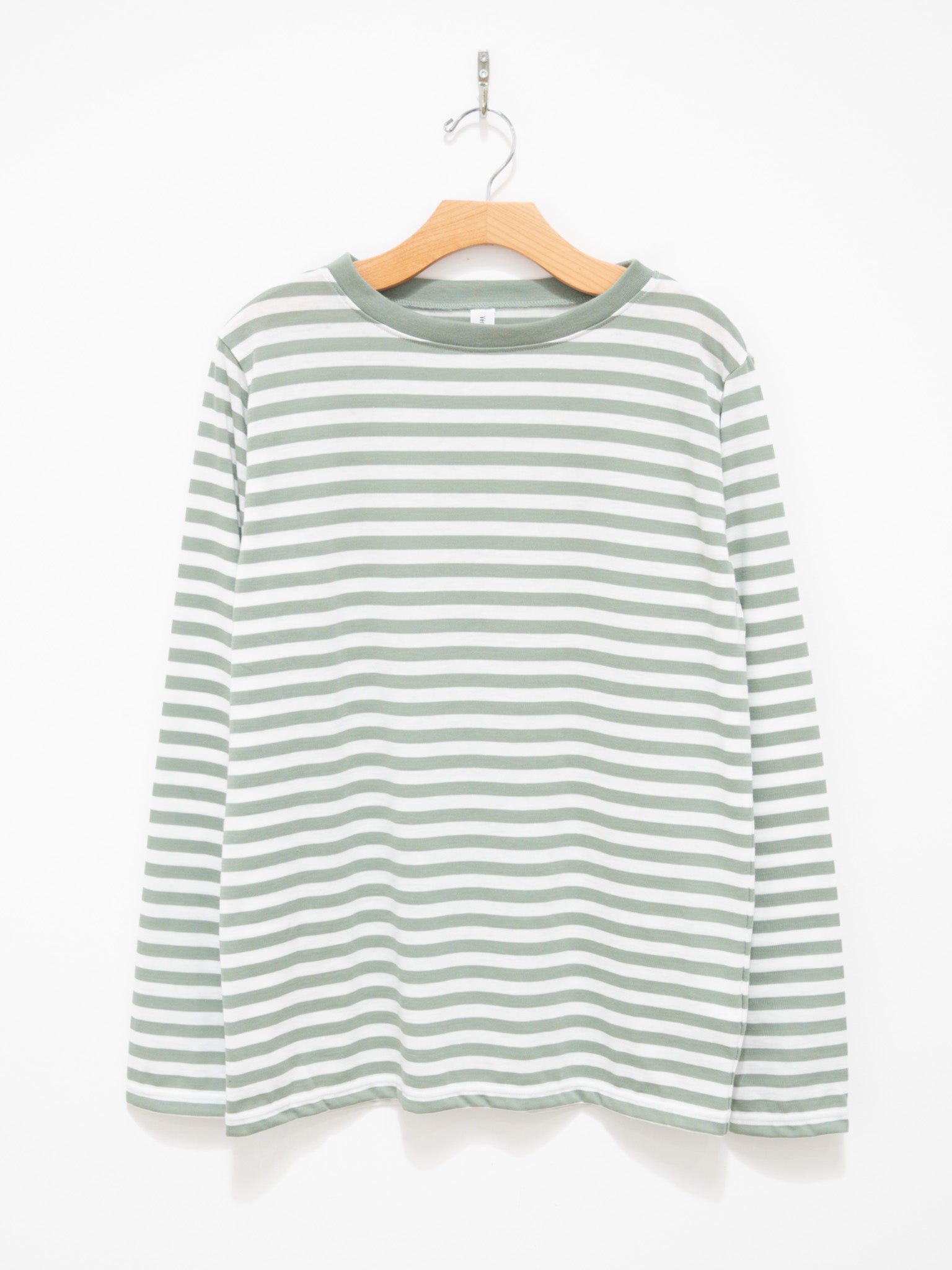 Namu Shop - Veritecoeur T/C Border Tee - White x Gray