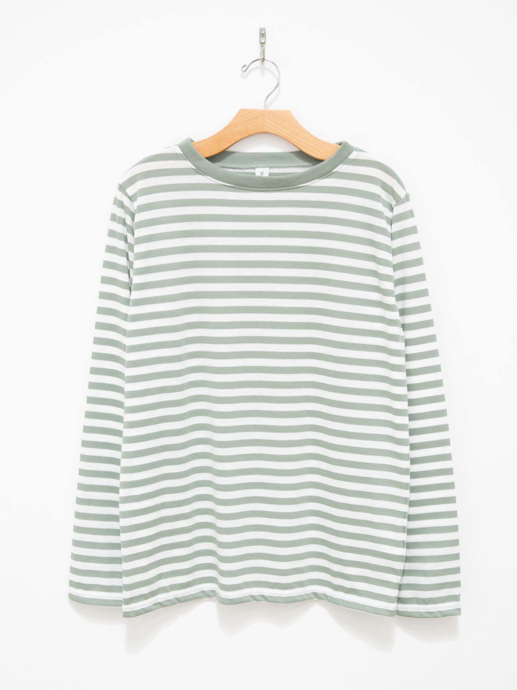 Namu Shop - Veritecoeur T/C Border Tee - White x Gray