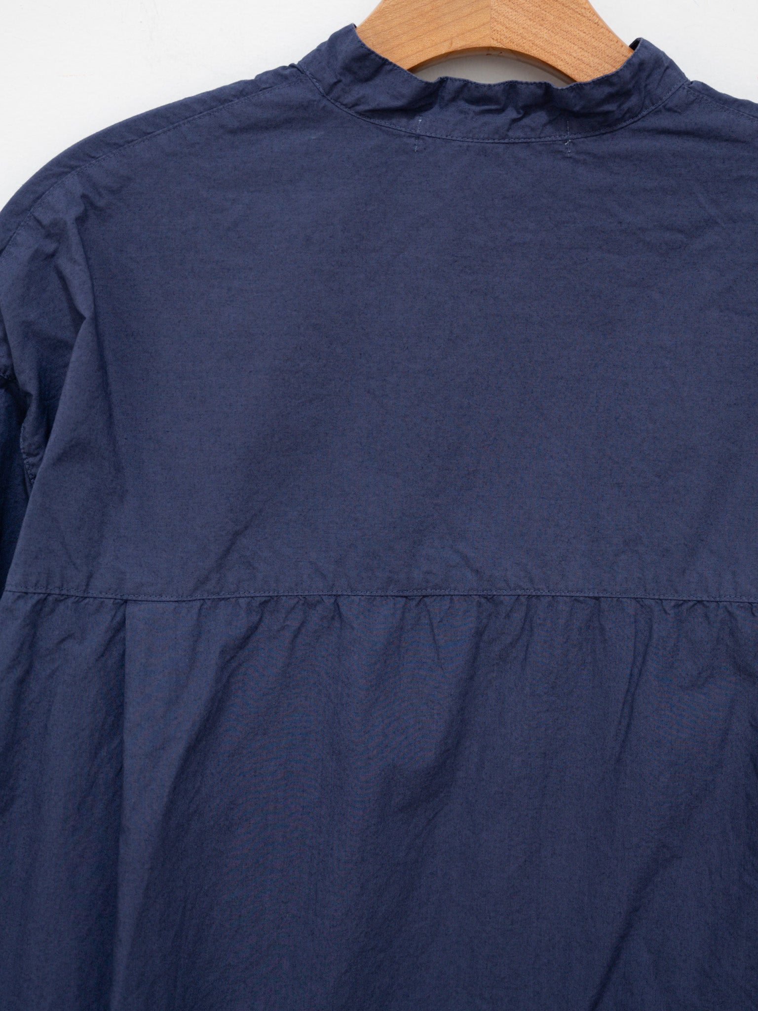 Namu Shop - Veritecoeur Stand Collar Shirt - Navy