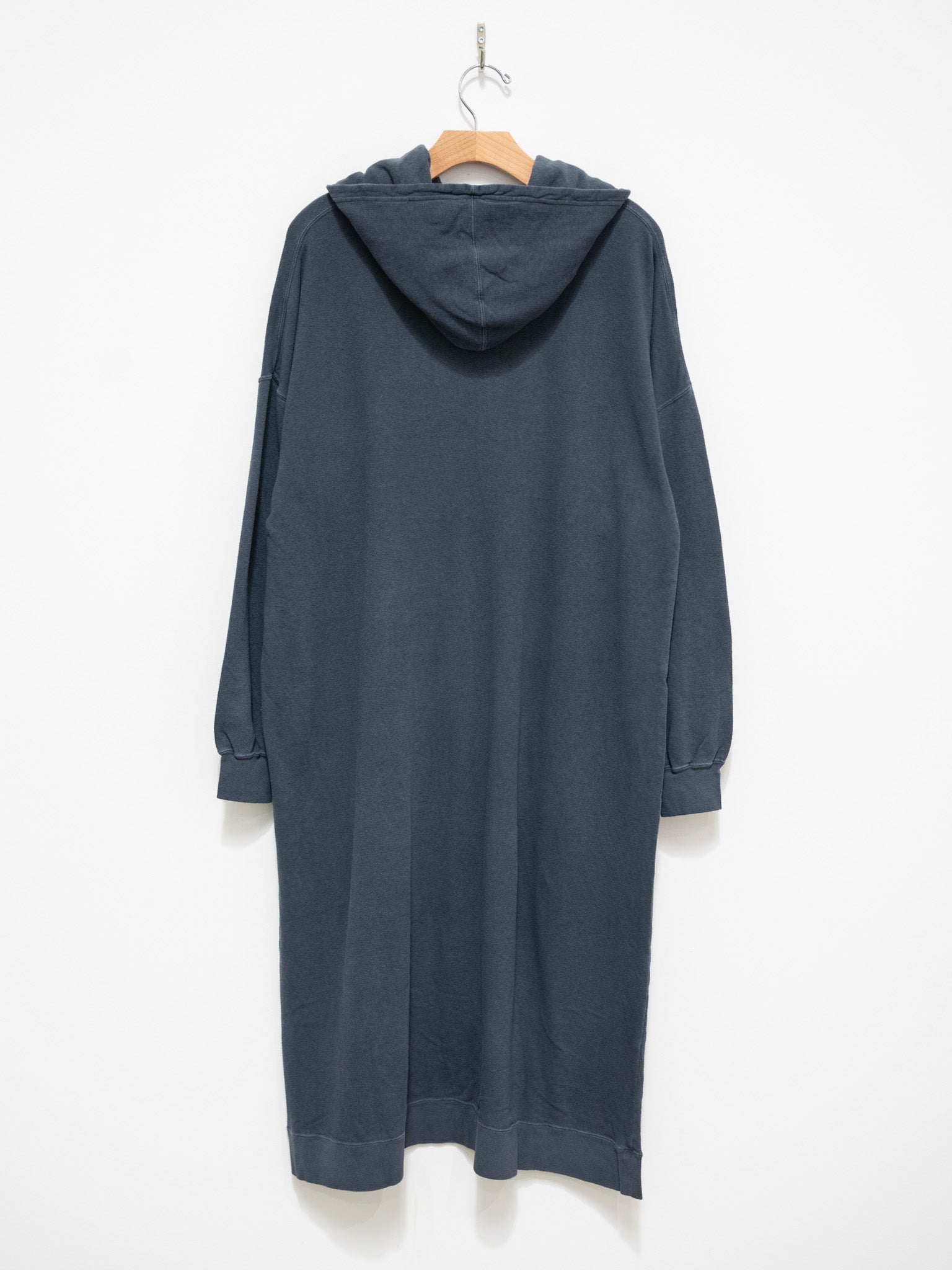 Pigment Dyed French Terry Hoodie Dress - Navy Pigment Dyed French Terry Hoodie Dress - Navy