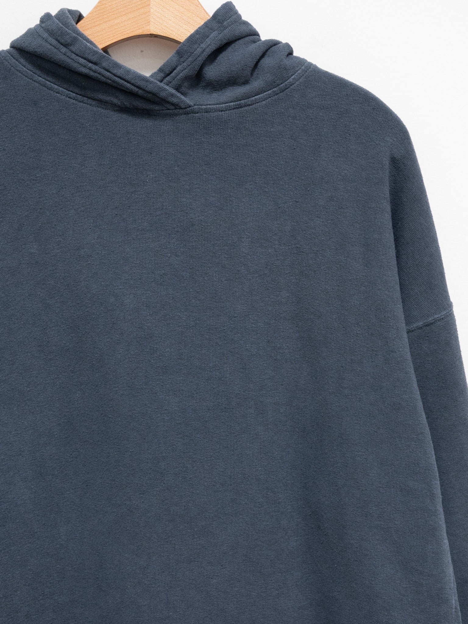 Namu Shop - Ichi Antiquites Pigment French Terry Hoodie Pullover - Navy