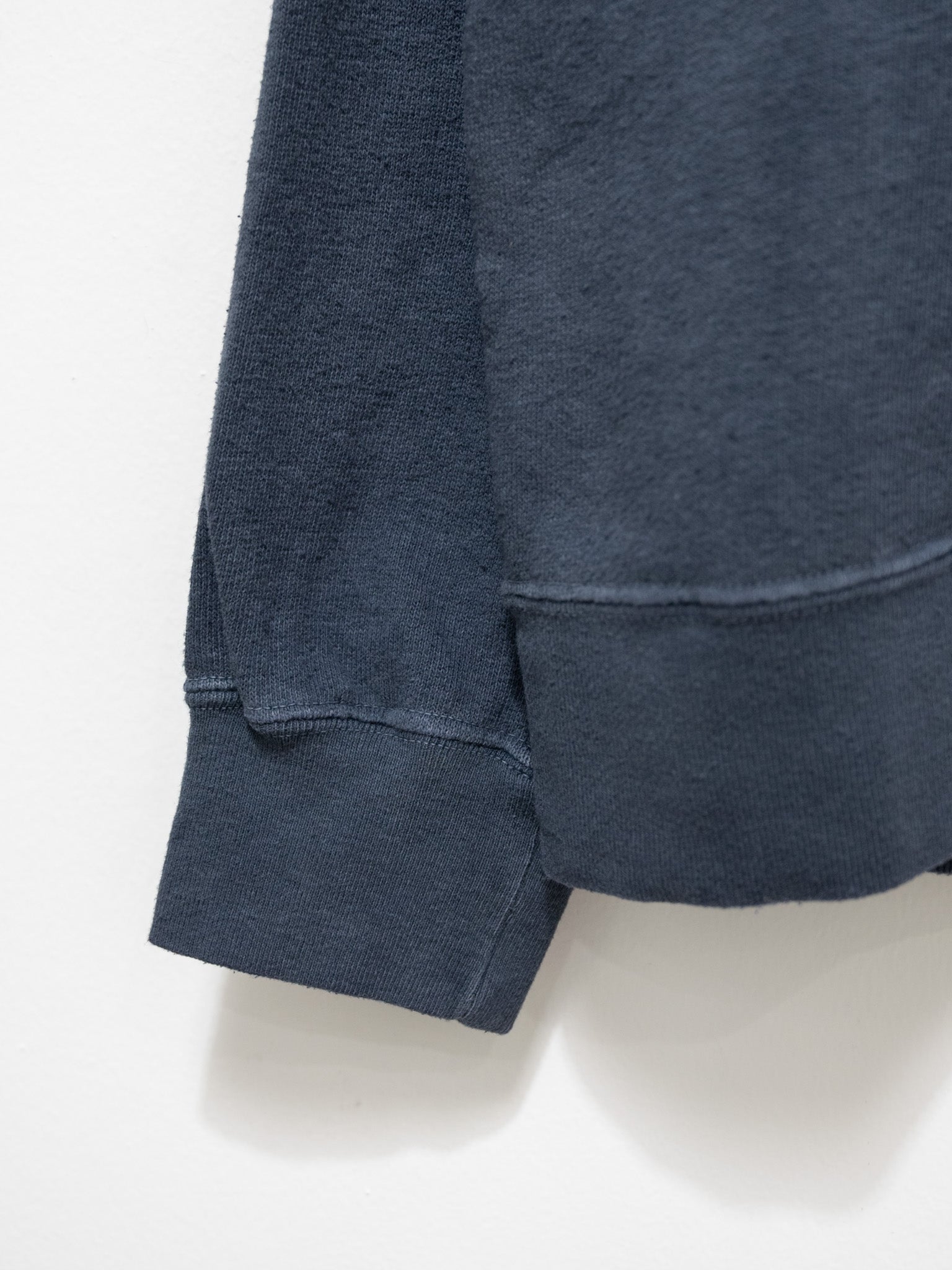 Namu Shop - Ichi Antiquites Pigment French Terry Hoodie Pullover - Navy