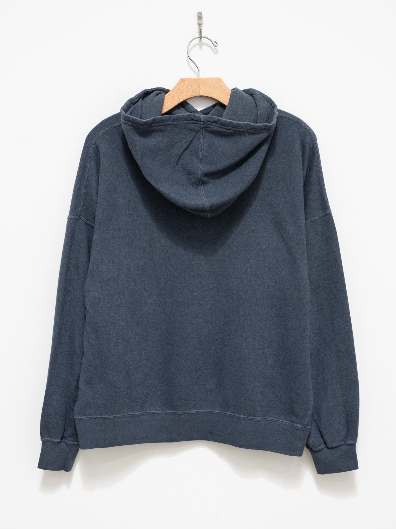 Namu Shop - Ichi Antiquites Pigment French Terry Hoodie Pullover - Navy