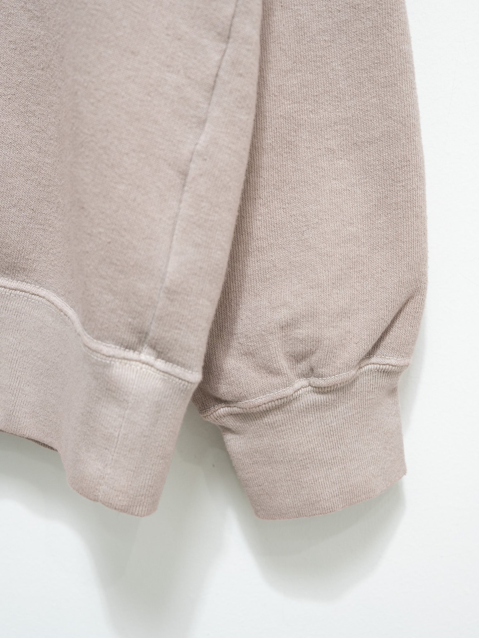 Namu Shop - Ichi Antiquites Pigment French Terry Hoodie Pullover - Beige