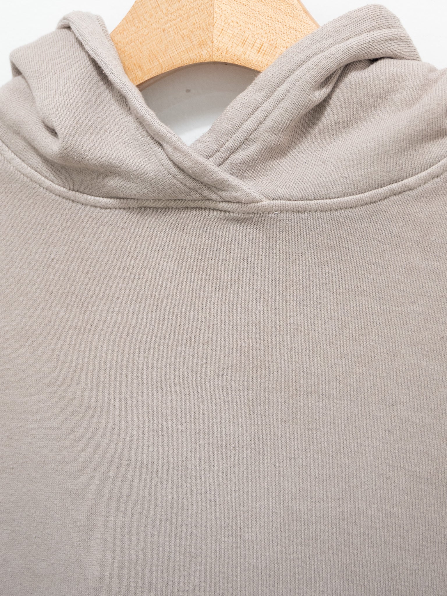 Namu Shop - Ichi Antiquites Pigment French Terry Hoodie Pullover - Beige